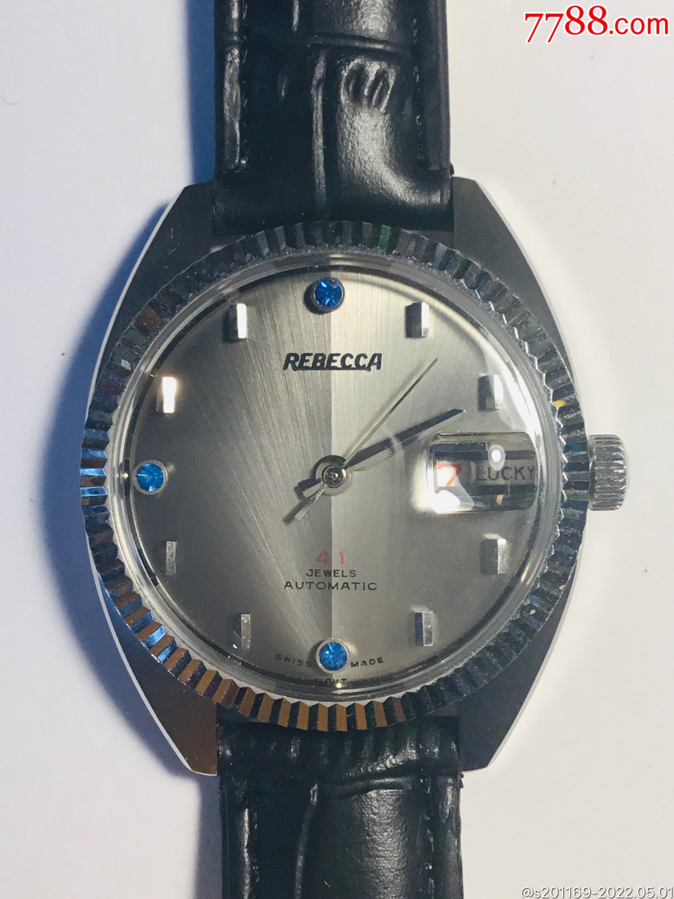 金币金肚脐搭载原装自产41钻高钻机芯瑞士瑞贝卡自动机械男士表