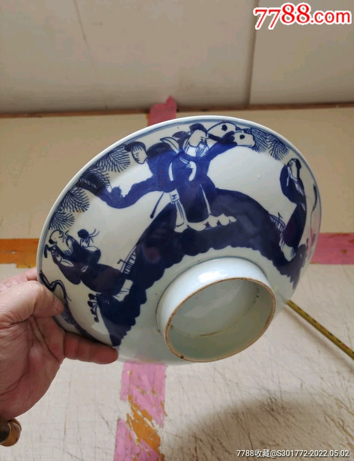 晚清光绪时期福禄寿三星大碗_价格848元_第1张