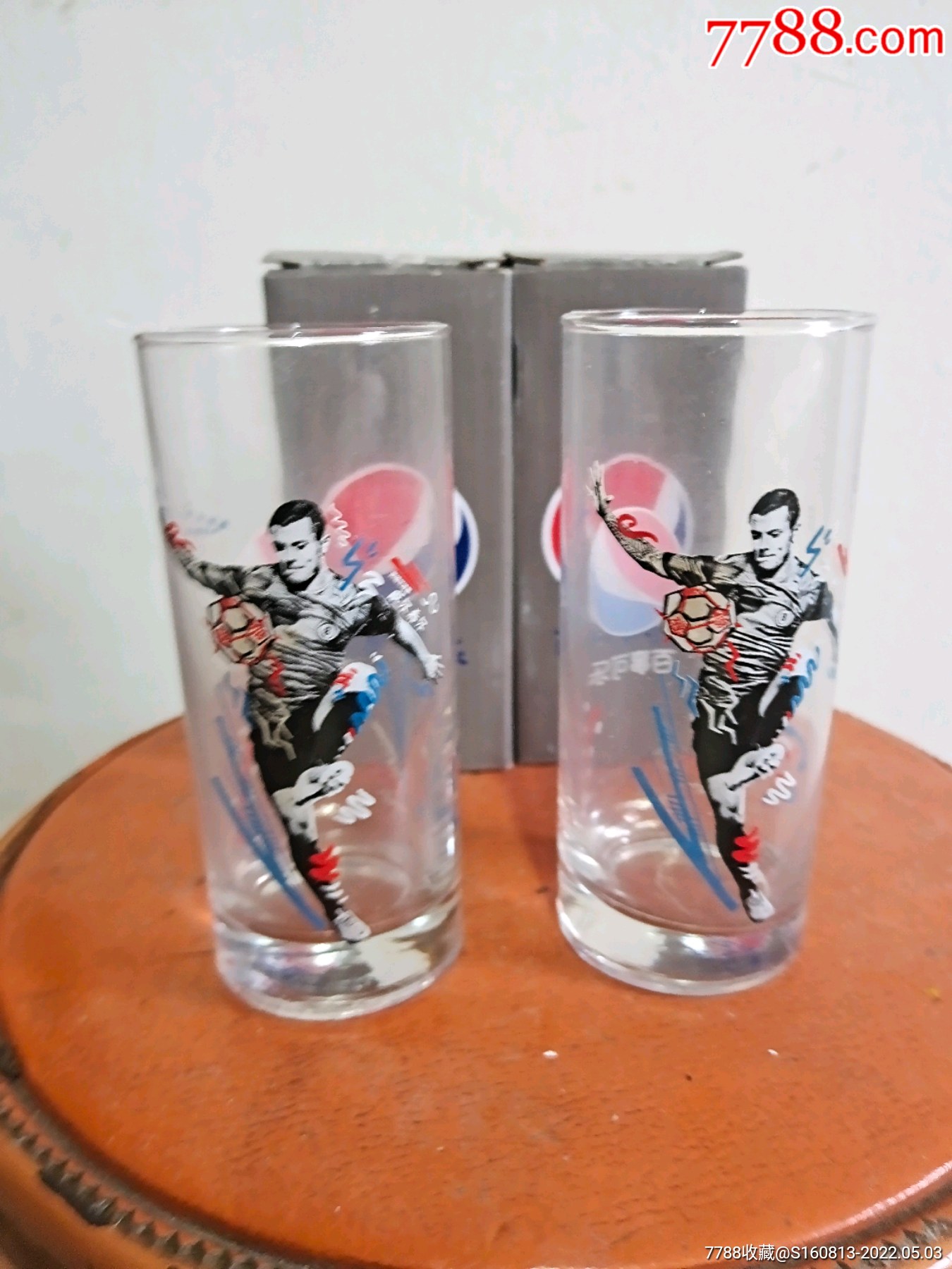 百事可乐纪念杯一对_玻璃器皿【乡下古玩娱乐】_第1张_7788印章收藏