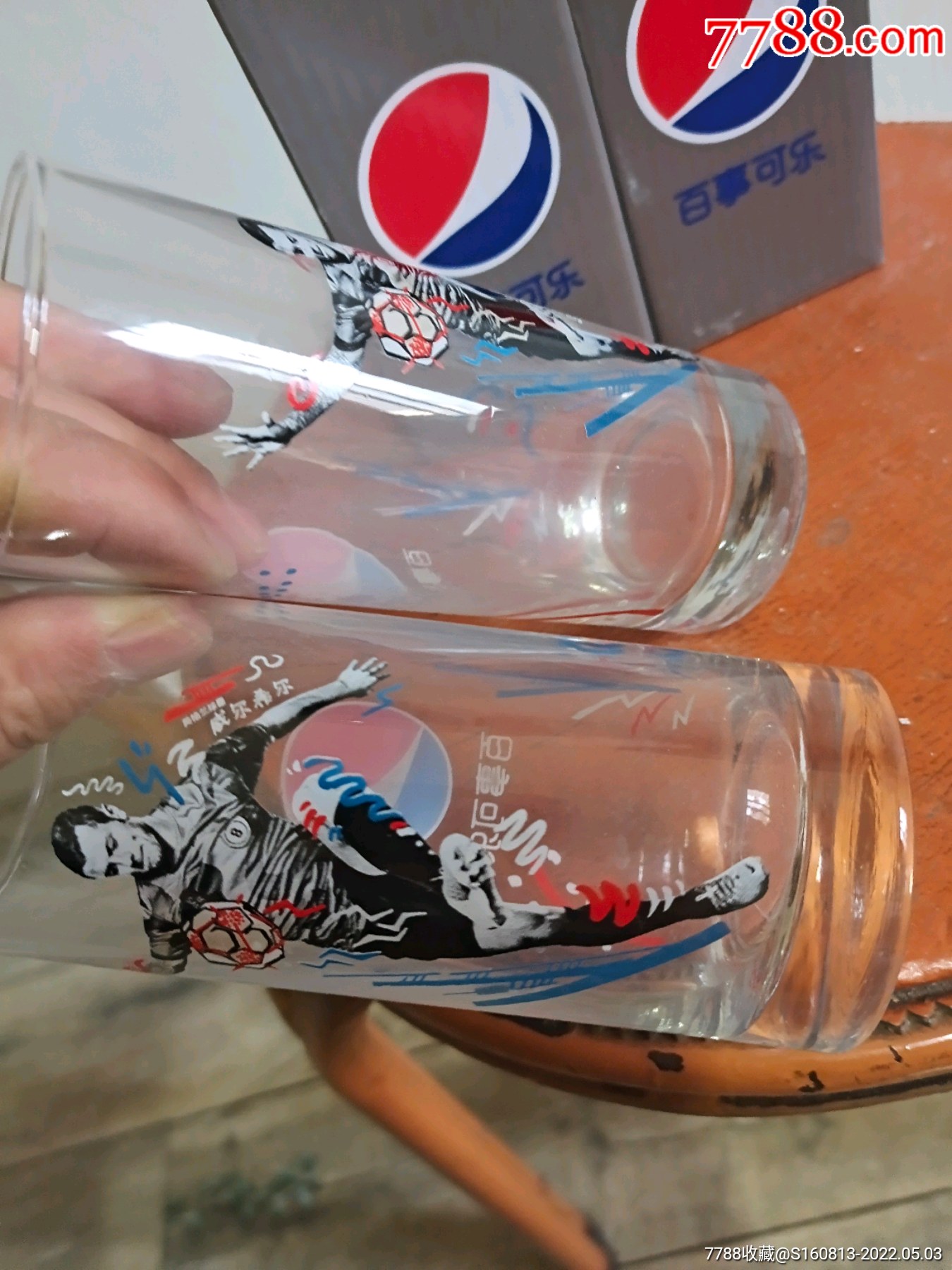 百事可乐纪念杯一对_玻璃器皿【乡下古玩娱乐】_第3张_7788印章收藏