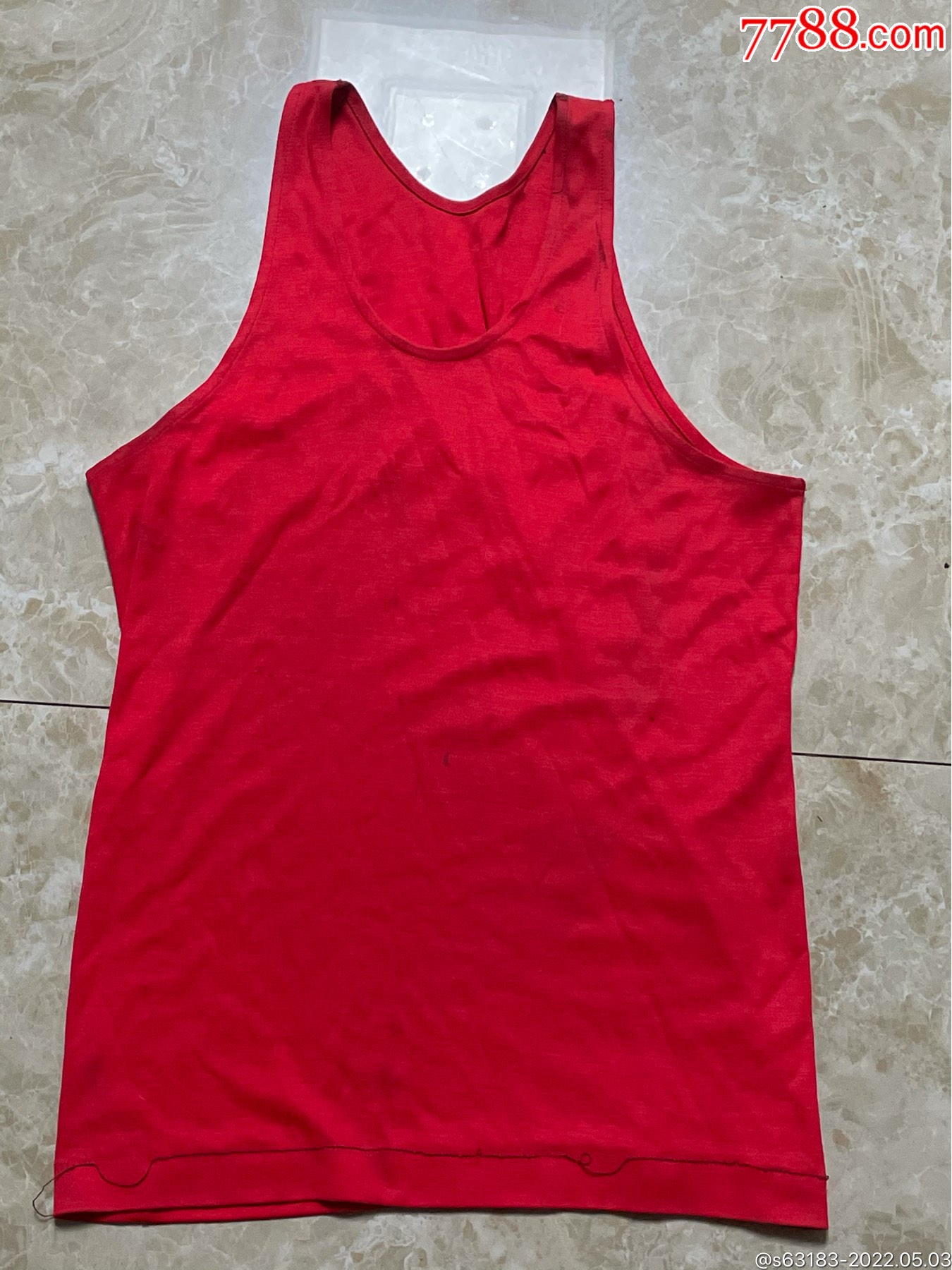 老物件百货商店之～八十年代最流行的红背心-其他服饰-7788宣纸