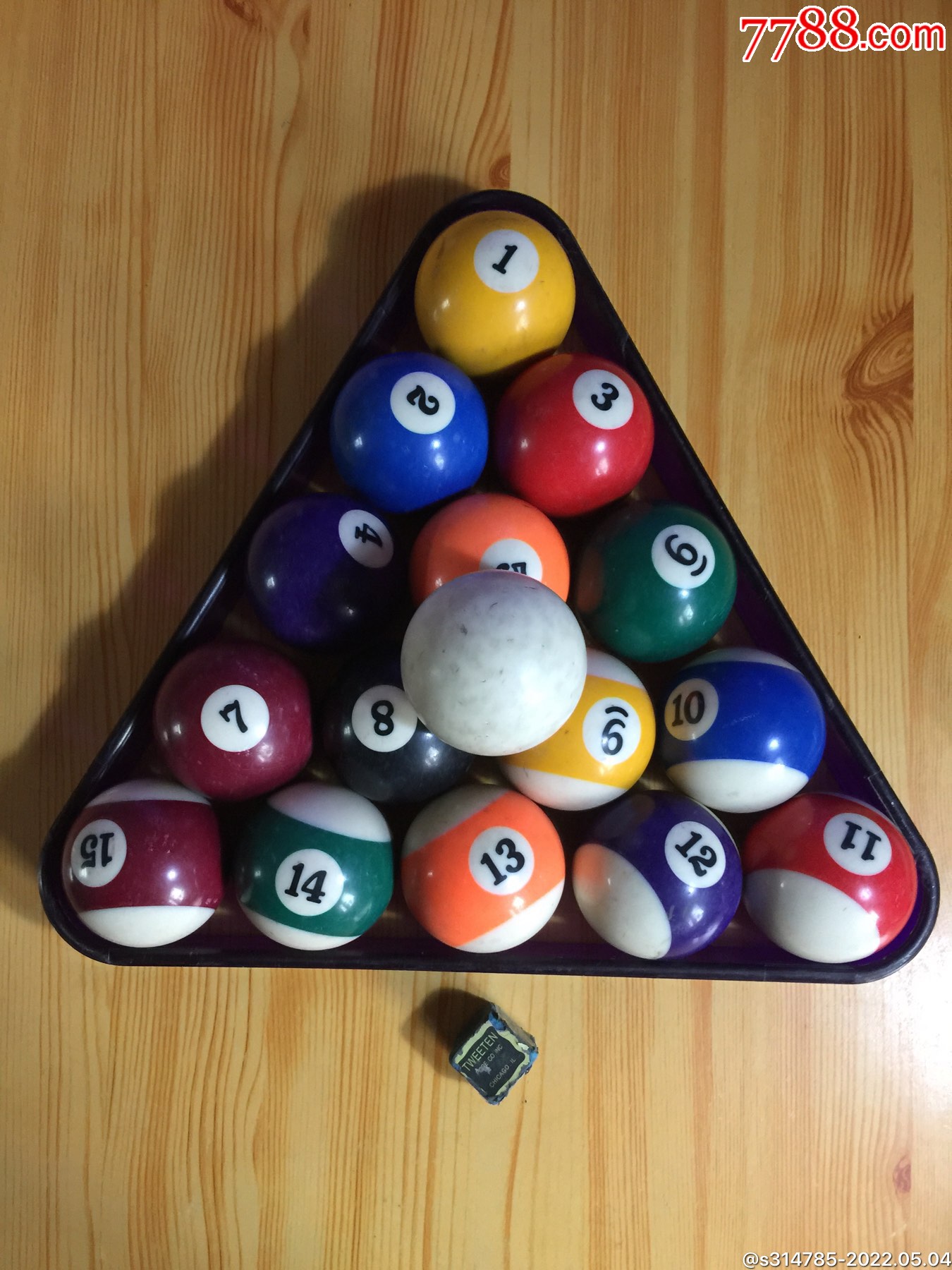 老桌球带三角整理架