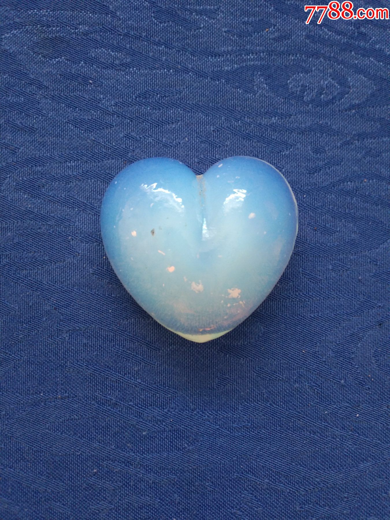 90年代玻璃琉璃料器心形摆件让世界充满爱家庭艺术陈设橱窗会所茶楼