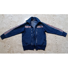 老运动服收藏七十年代罕见彩条青少年运动服
