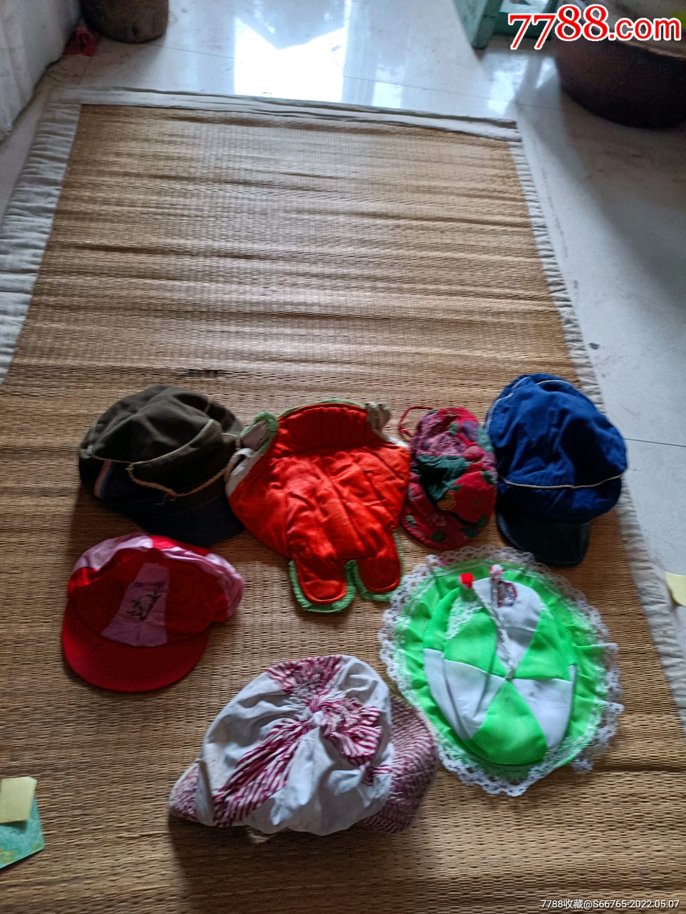 怀旧老儿童帽7顶-价格:10元-au30053046-帽子 -加价-7788徽章收藏