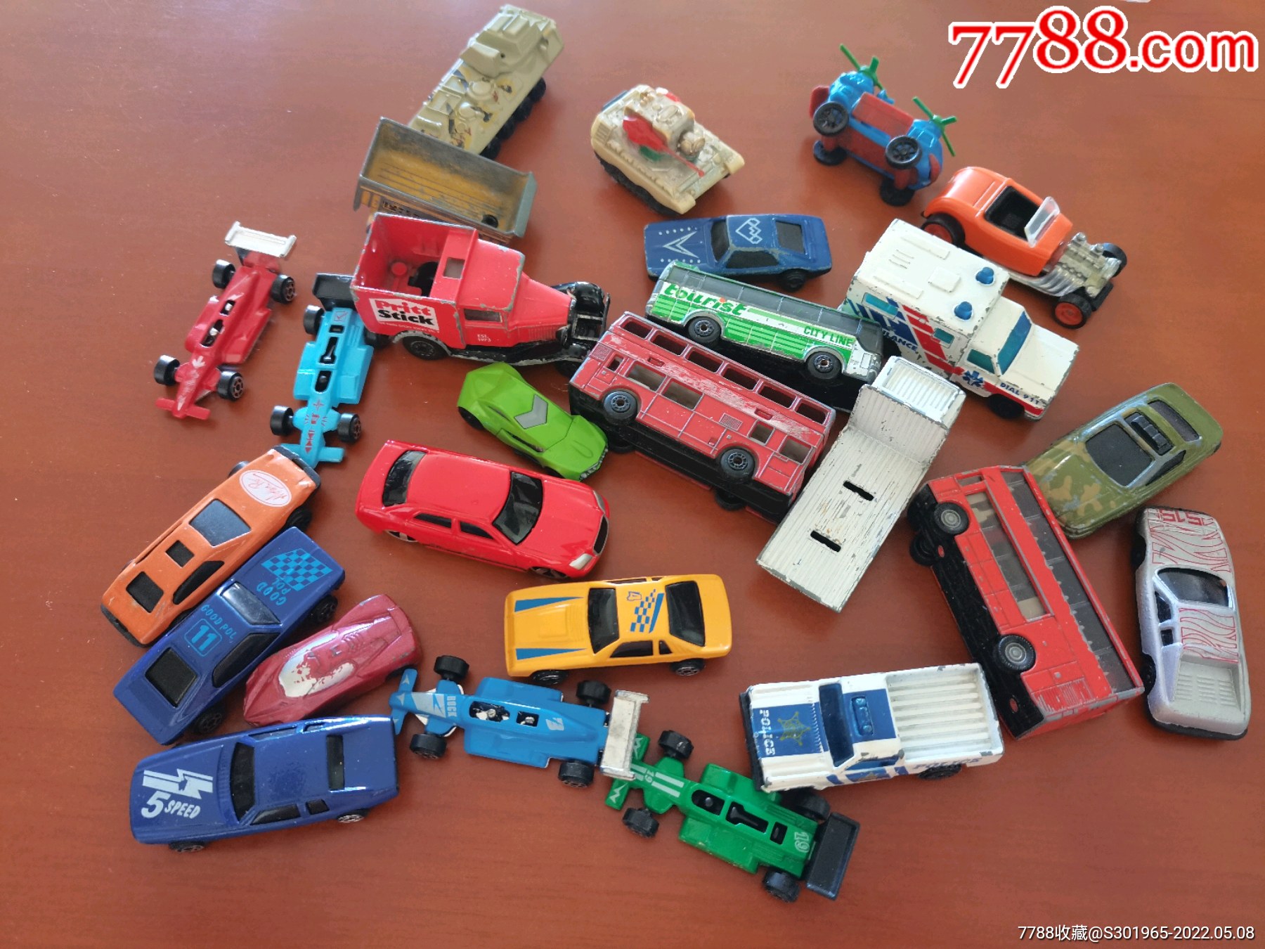 早期火柴盒车模巧乐车玩具一组