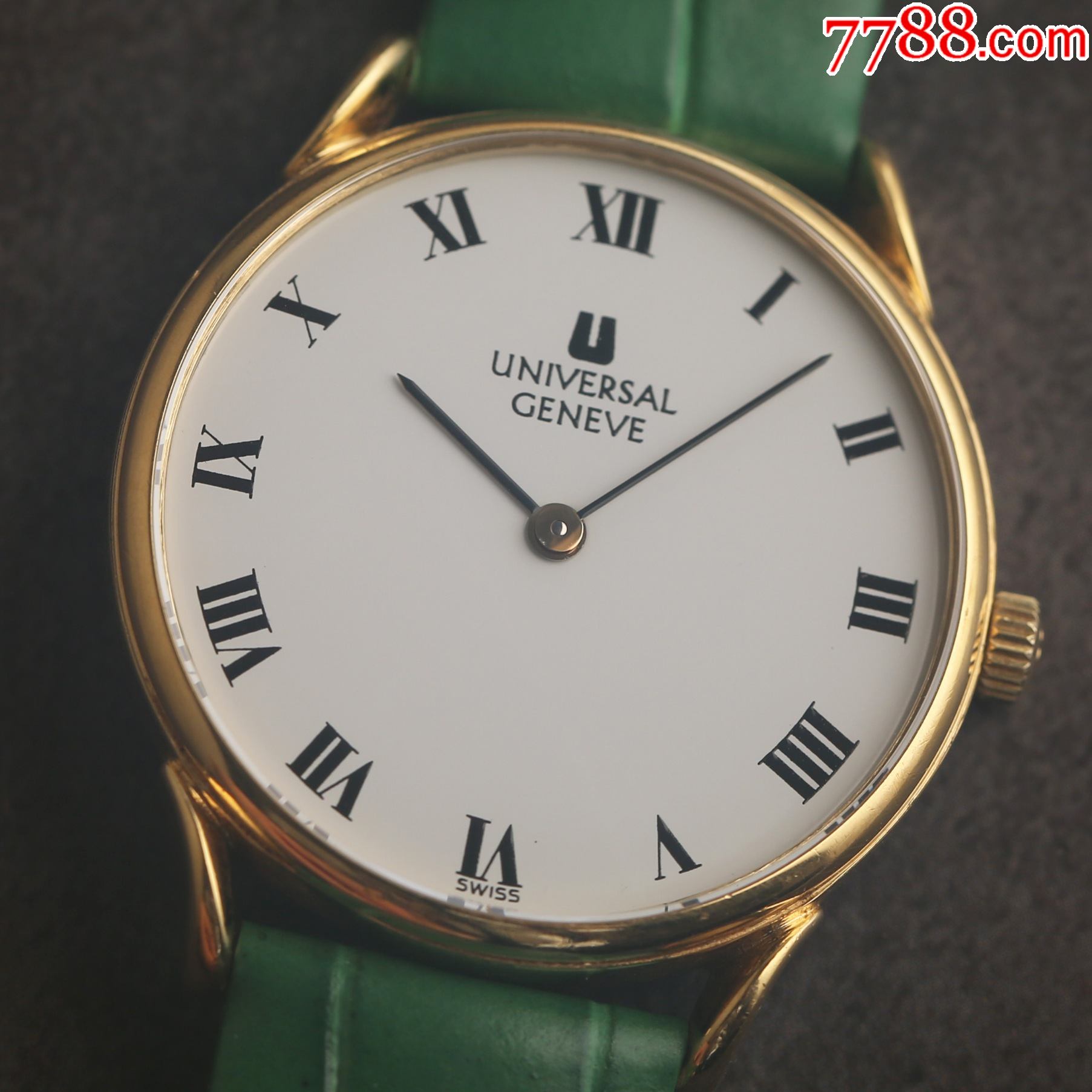 老万国宇宙古董表限量版陶瓷盘复古罗马字刻度难得成色-手表/腕表