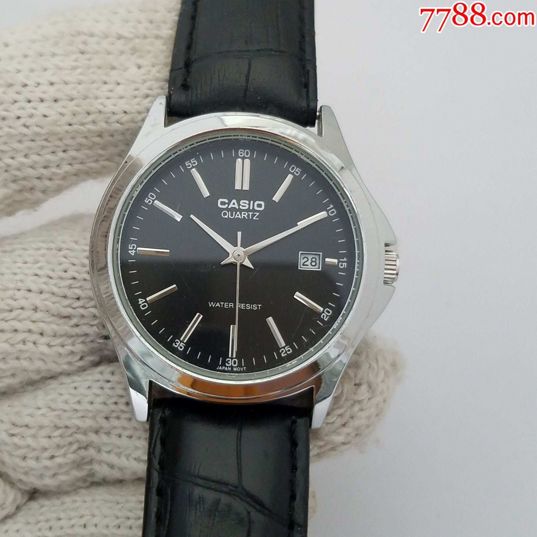 日本卡西欧电子男表走时正常日历好使