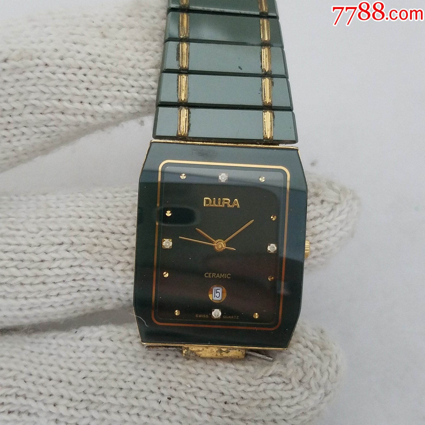 【18k包金】瑞士dura石英男表【瑞士进口机芯】【不走】【日历好使】