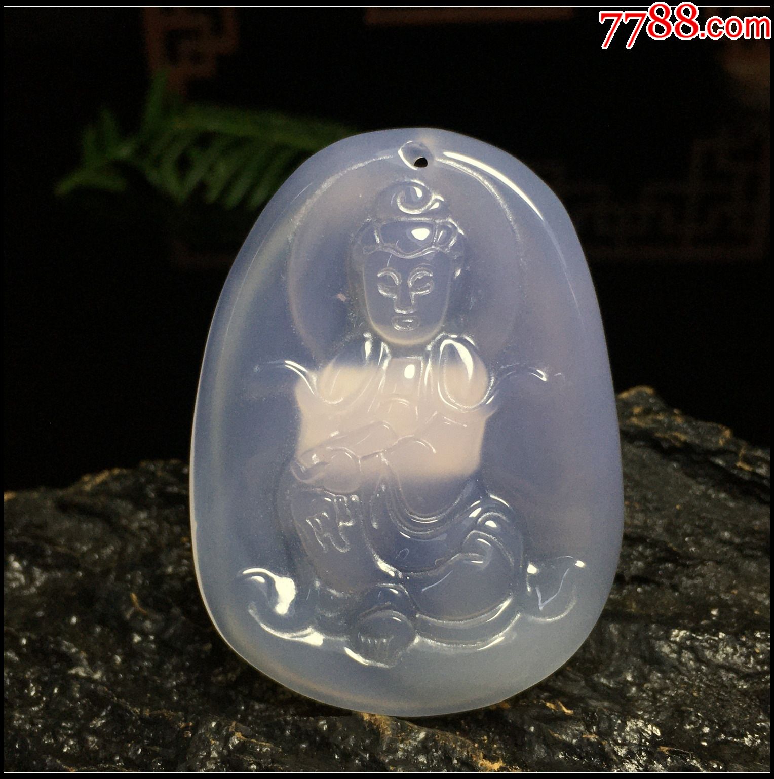 浅紫玉髓自在观音吊坠-价格:68元-au30128188-其他玉石/玉器 -加价