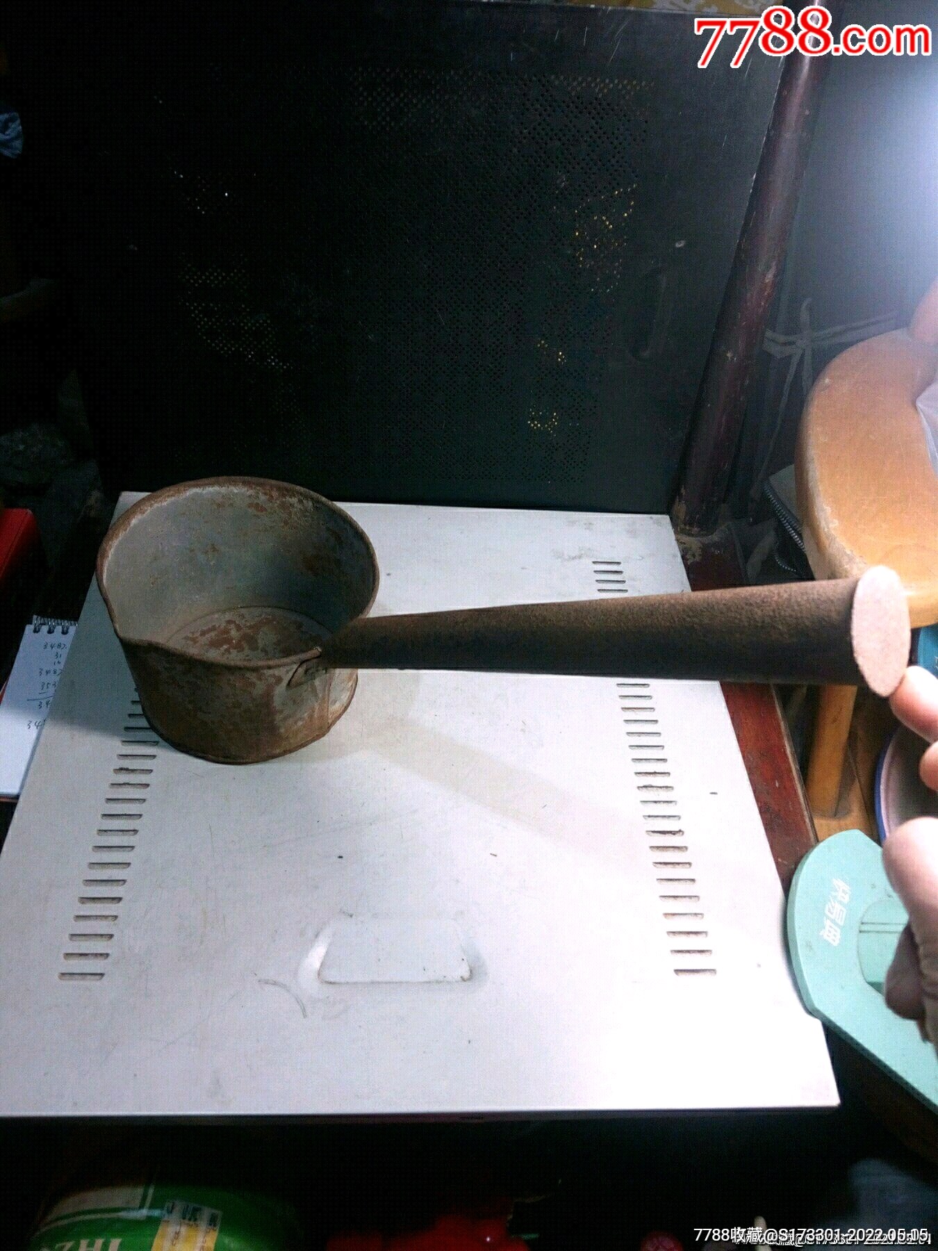 水瓢锡制大水瓢老瓢子好皮壳