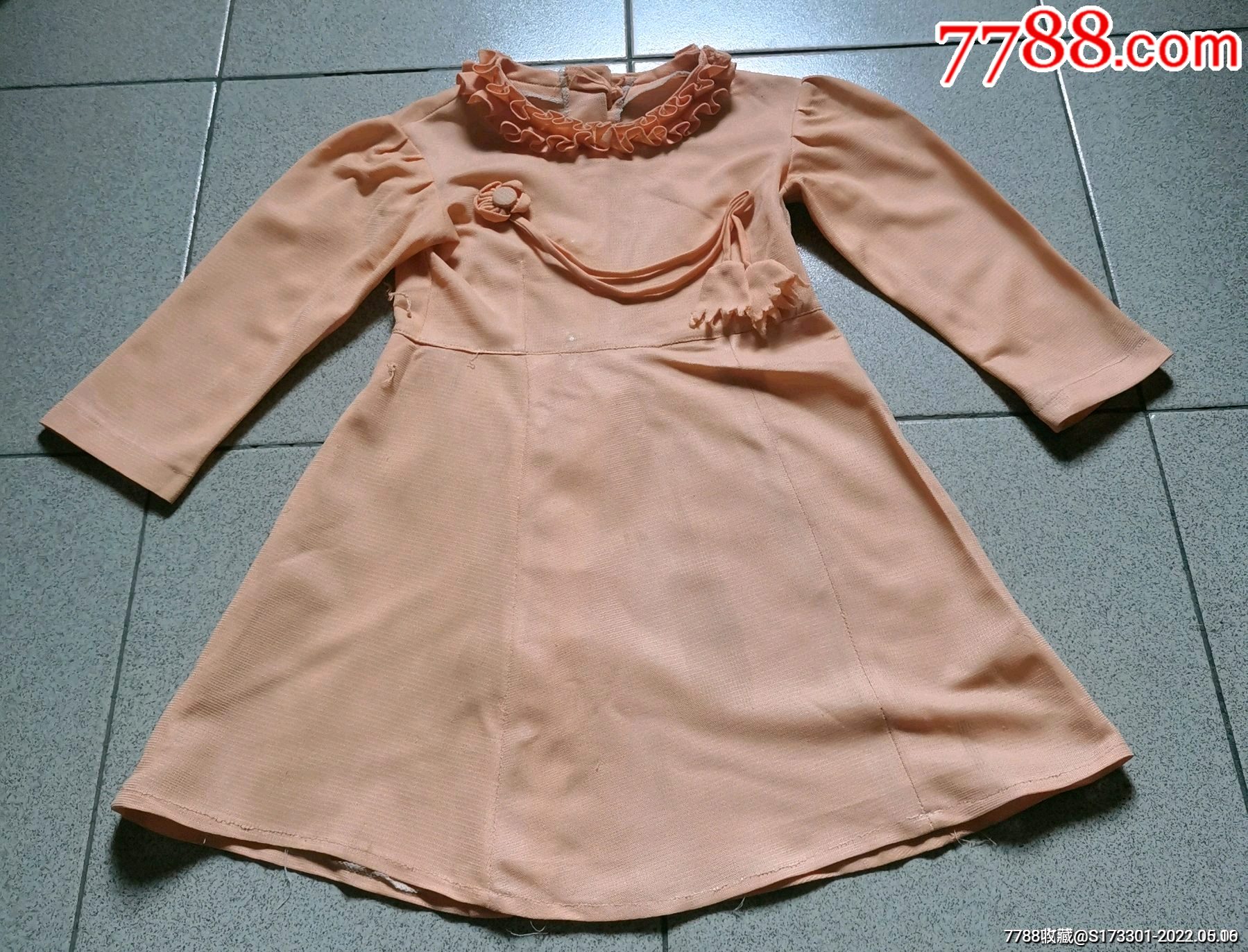 老式女孩裙子连衣裙童装花朵