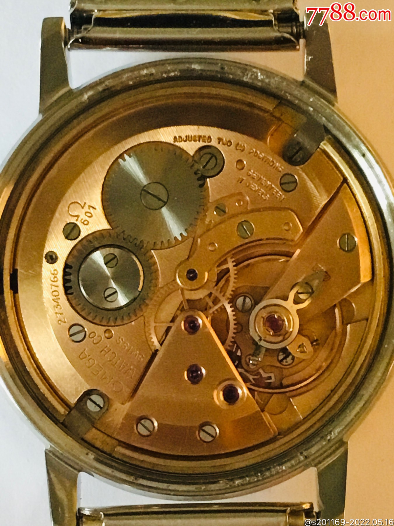 老式欧米茄601机芯手表图片