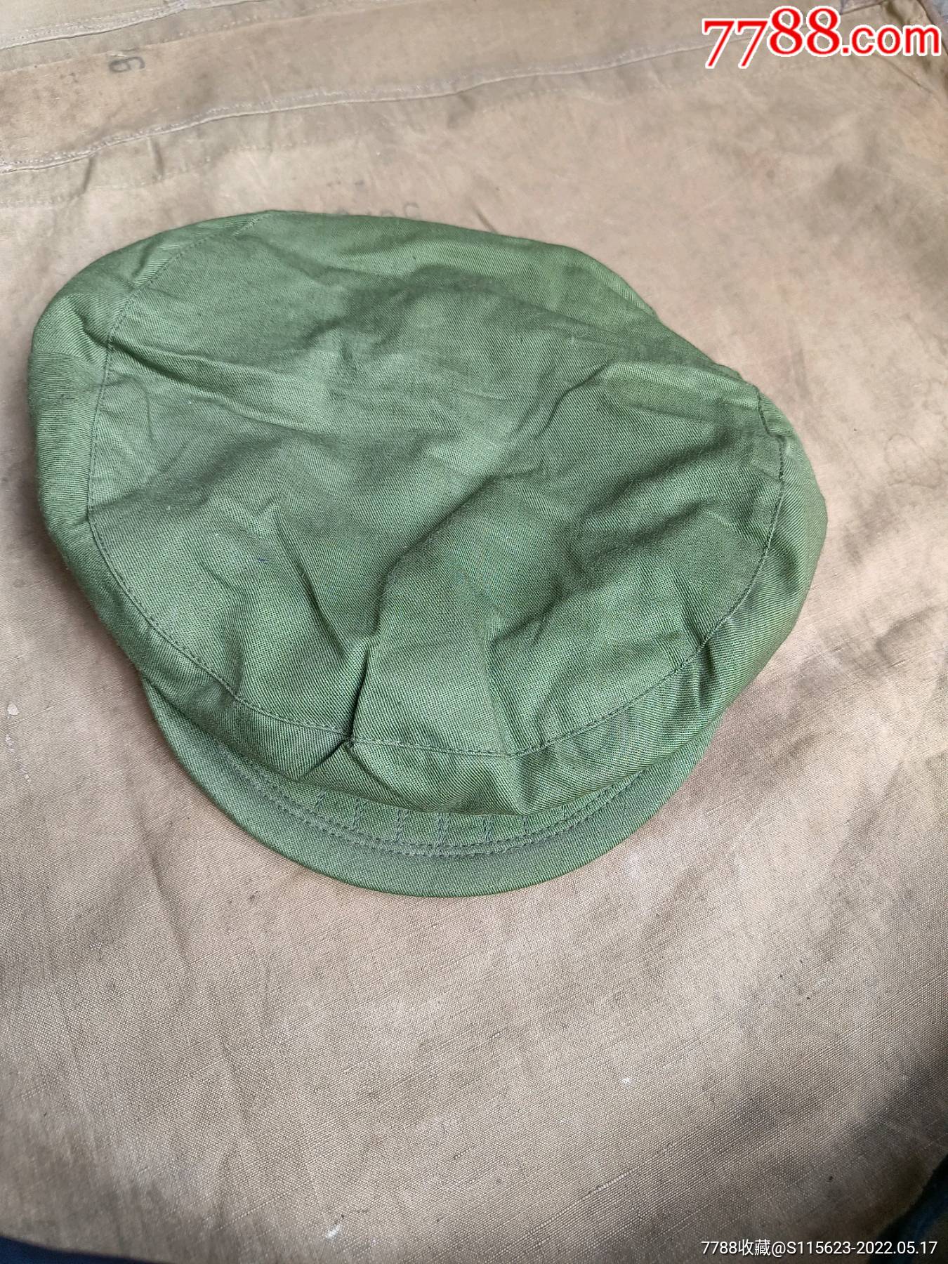 65式全新早期牙线棉布解放帽1967年3501厂1号