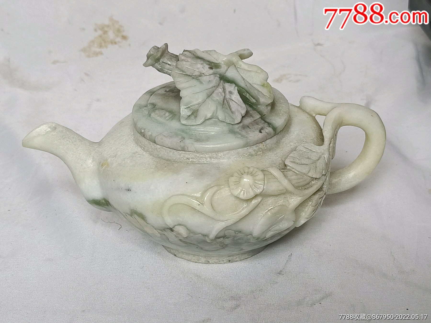 玉石雕刻,茶壶_价格34元_第1张
