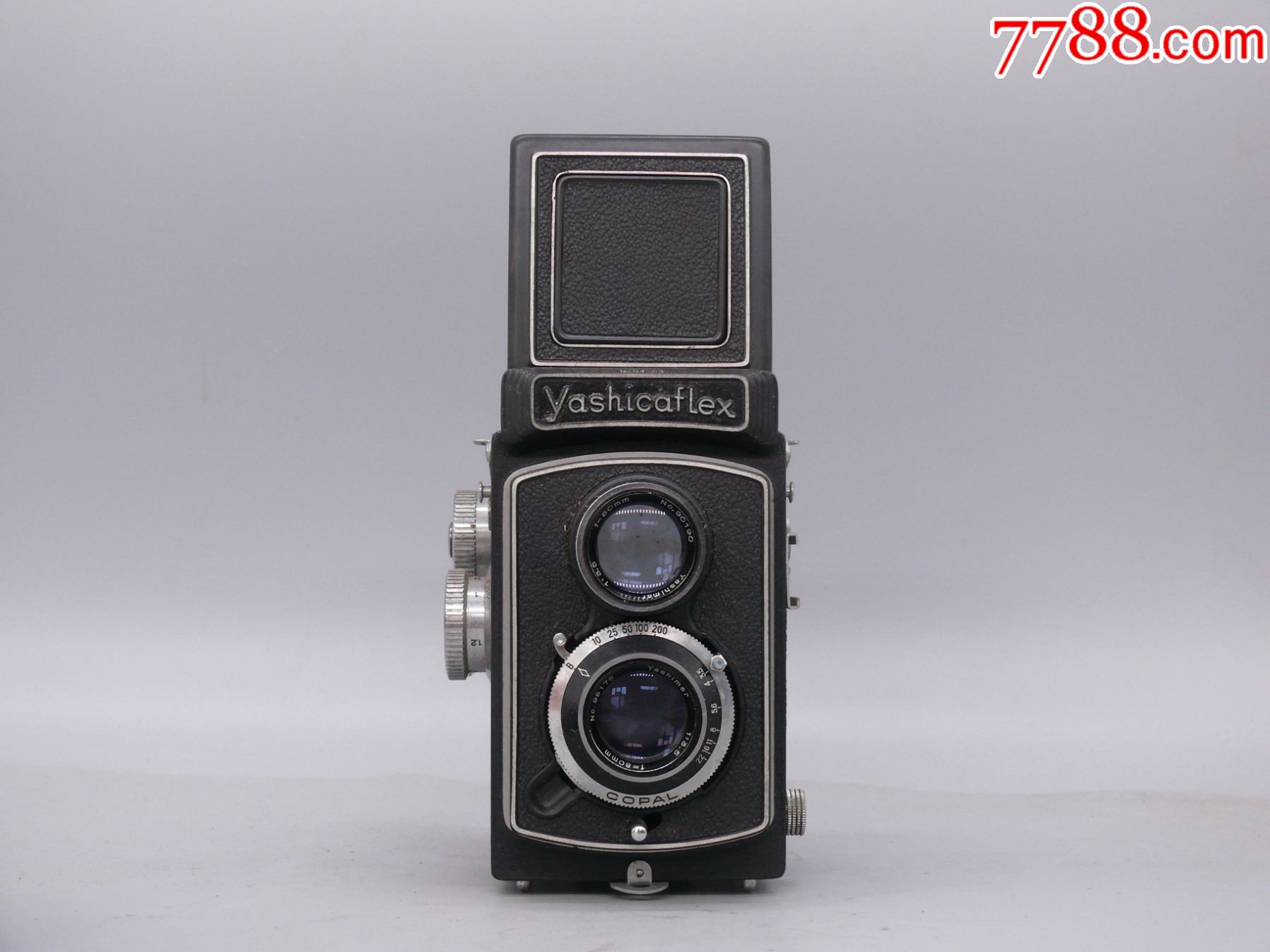 雅西卡yashicaflex双反成色非常新饰皮平展紧凑完整对焦顺畅从取景