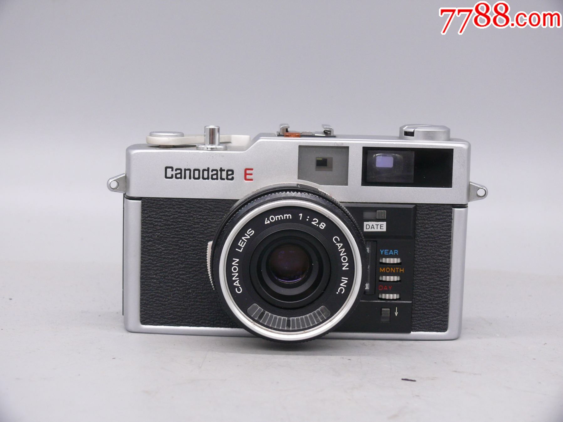 佳能canondatee自动旁轴相机通电正常图上可见黄斑清楚对焦顺畅