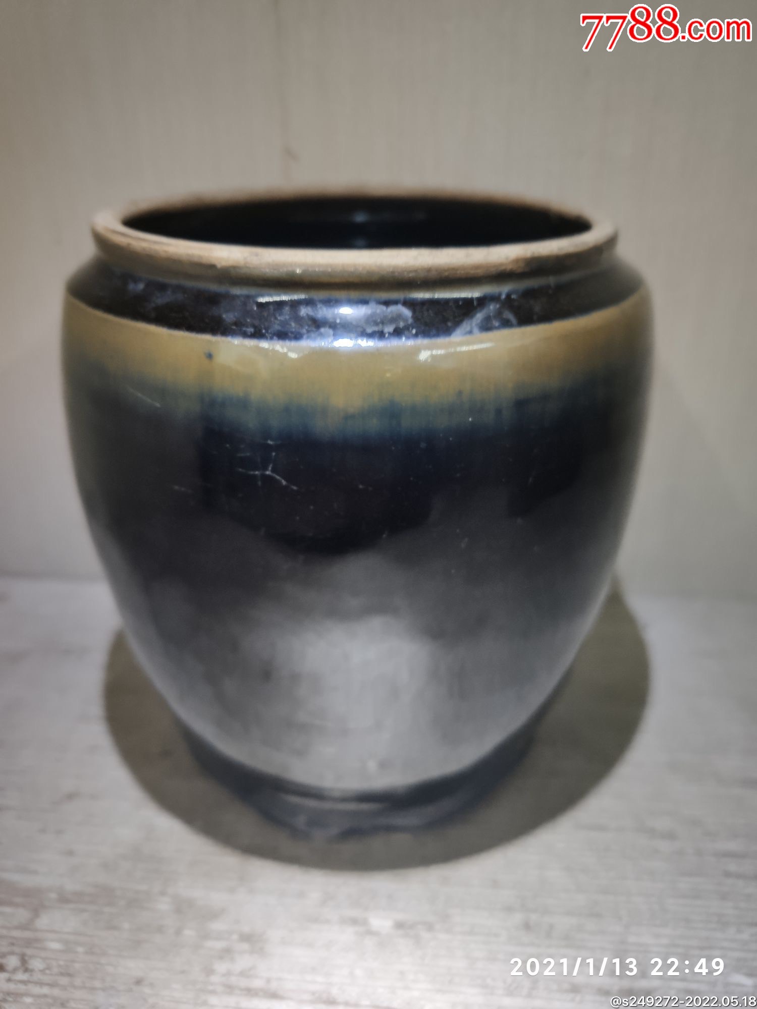 清代磁州窑黑釉罐