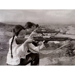 80年代女民兵图片