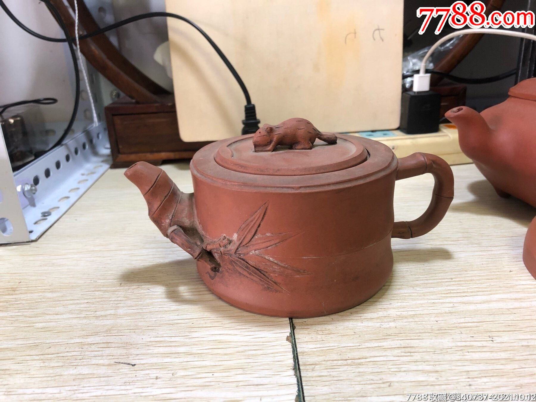 80年代松竹紫砂壶