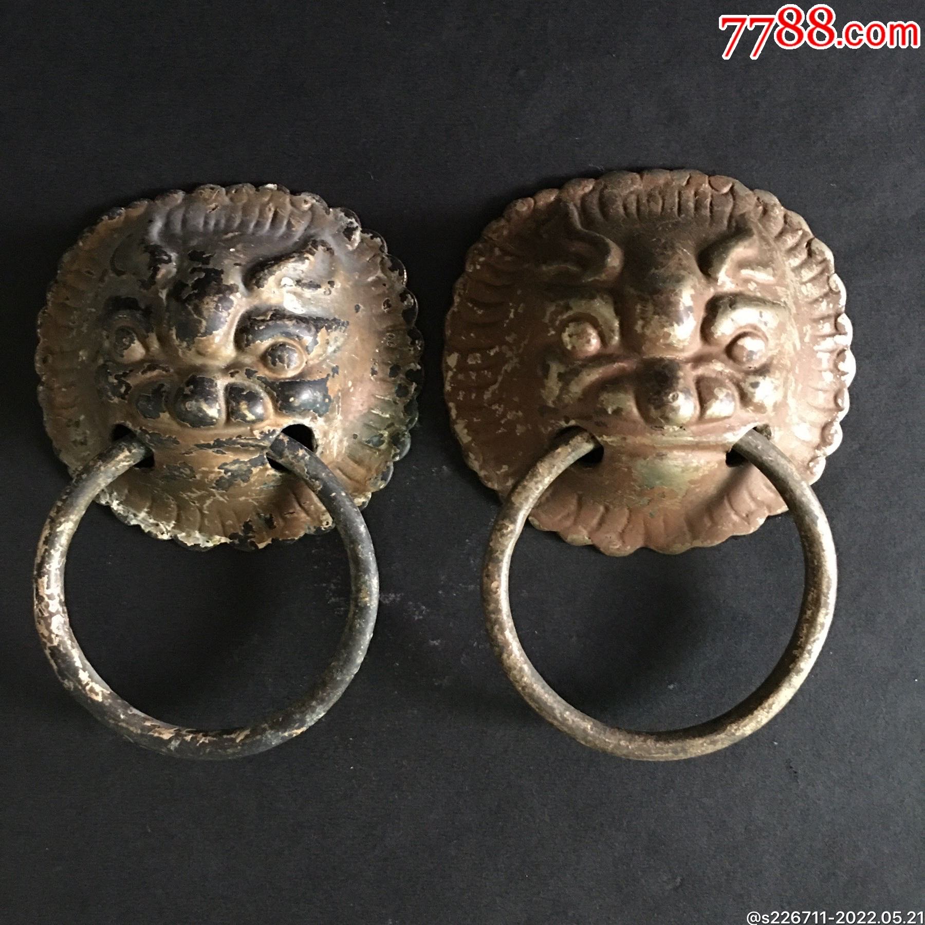 民国兽纹铜辅首