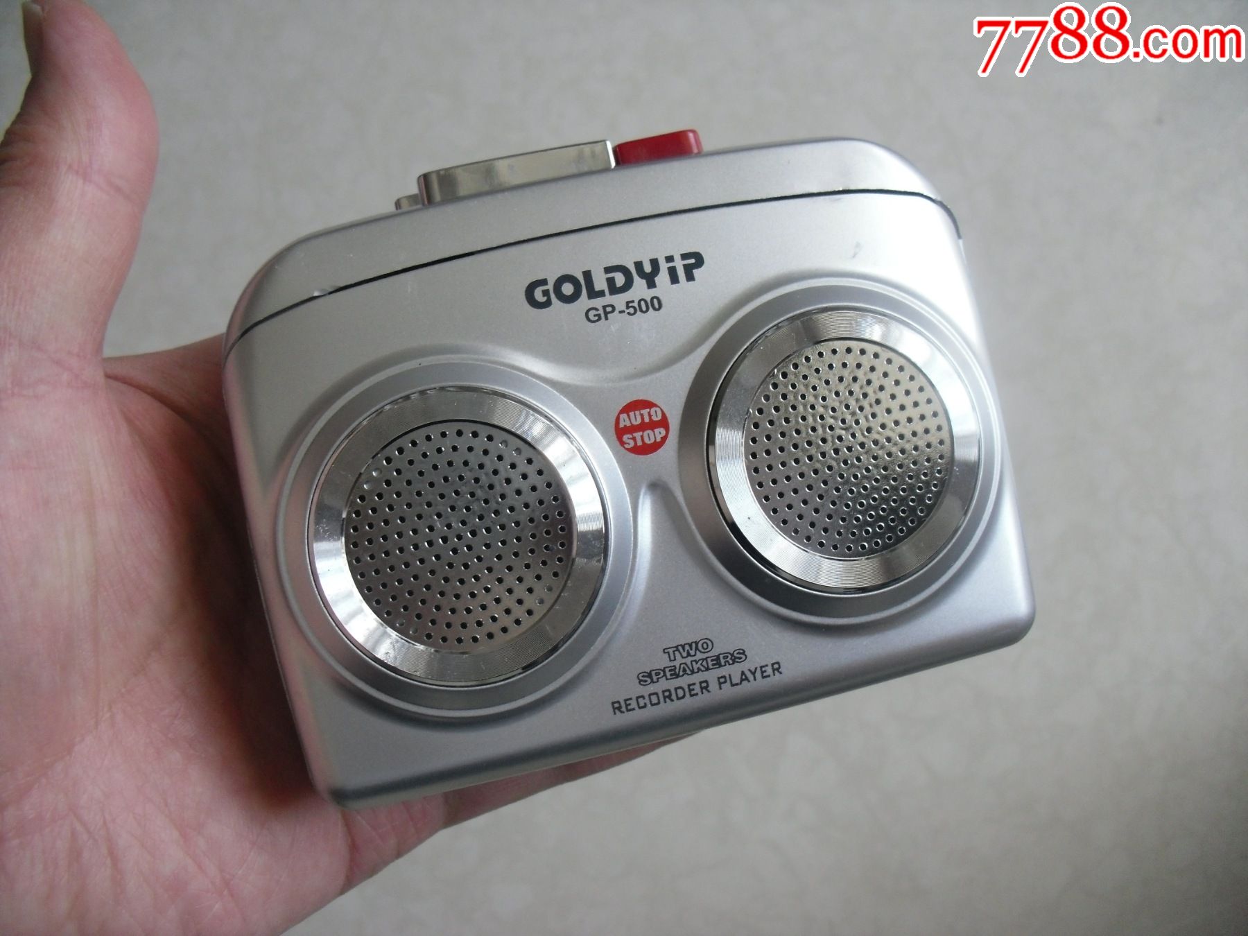 怀旧收藏早期产双喇叭录放磁带随身听