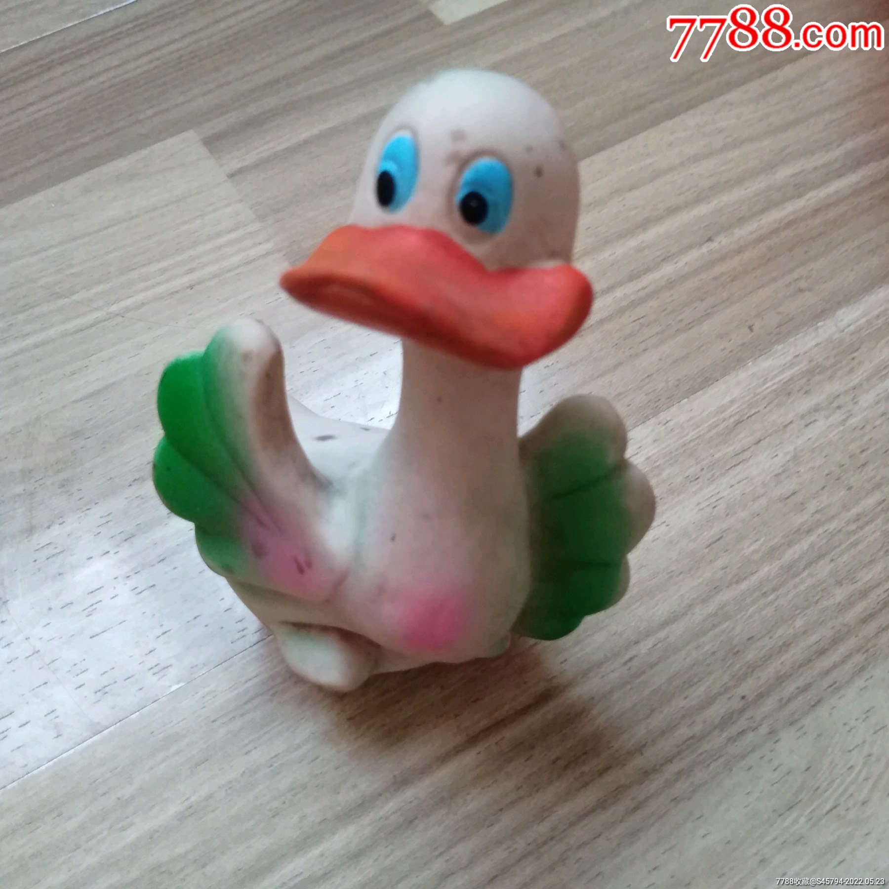80年代多彩胶皮唐老鸭_胶皮玩具_清风古斋【7788收藏__收藏热线】