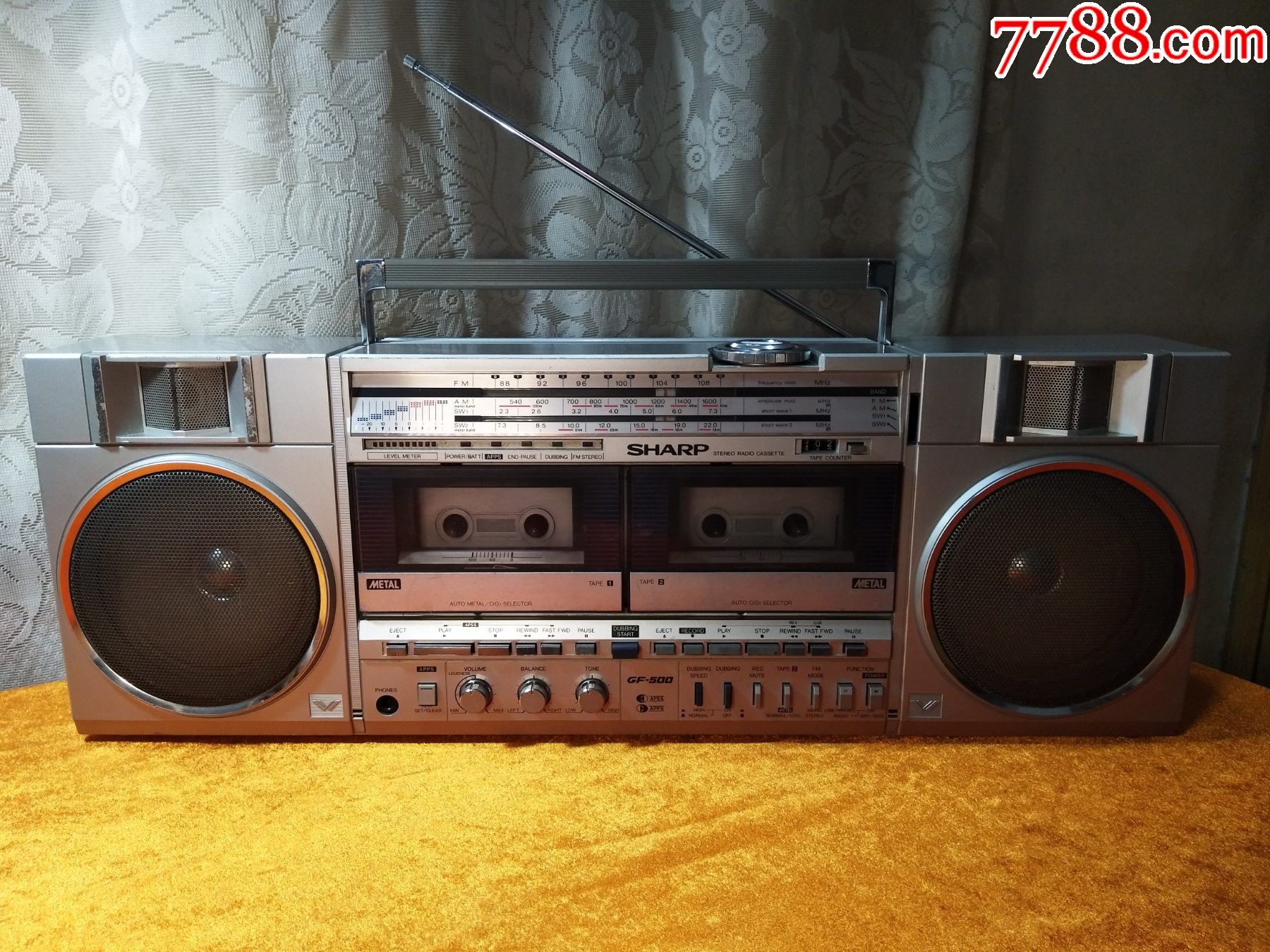 日本原装进口夏普gf500收录机经典机型功能正常效果很棒值得收藏
