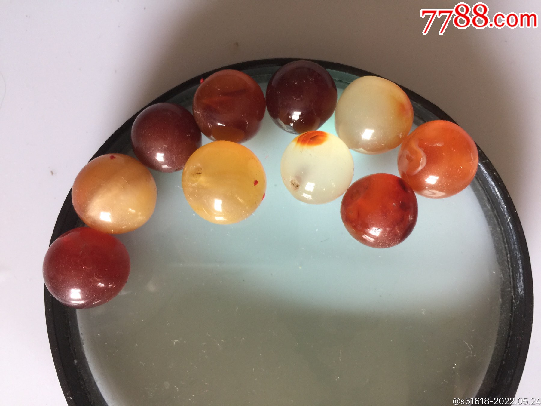 八十年代玛瑙珠子