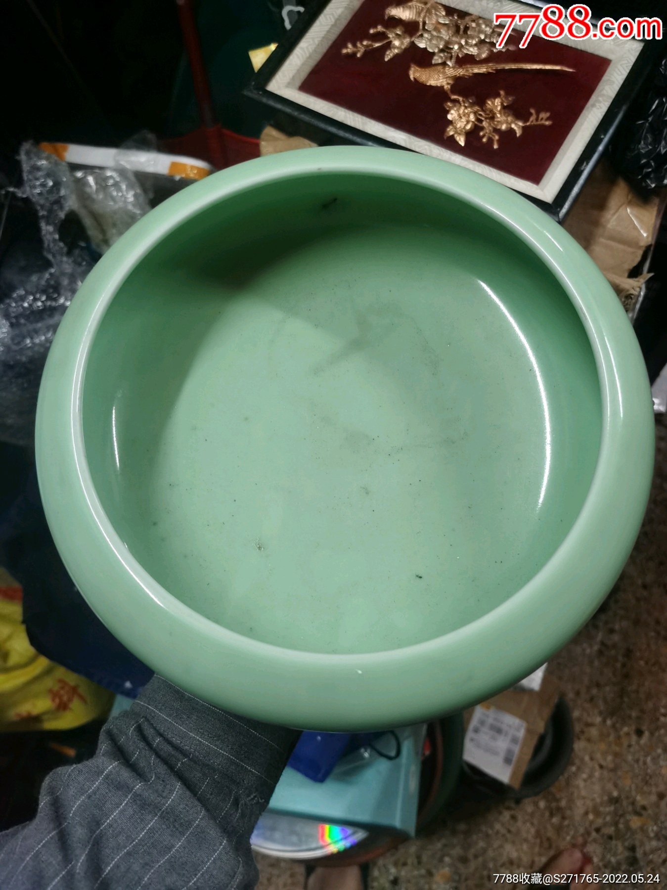 老景德镇青瓷笔洗茶洗水仙盆_价格1元_第1张