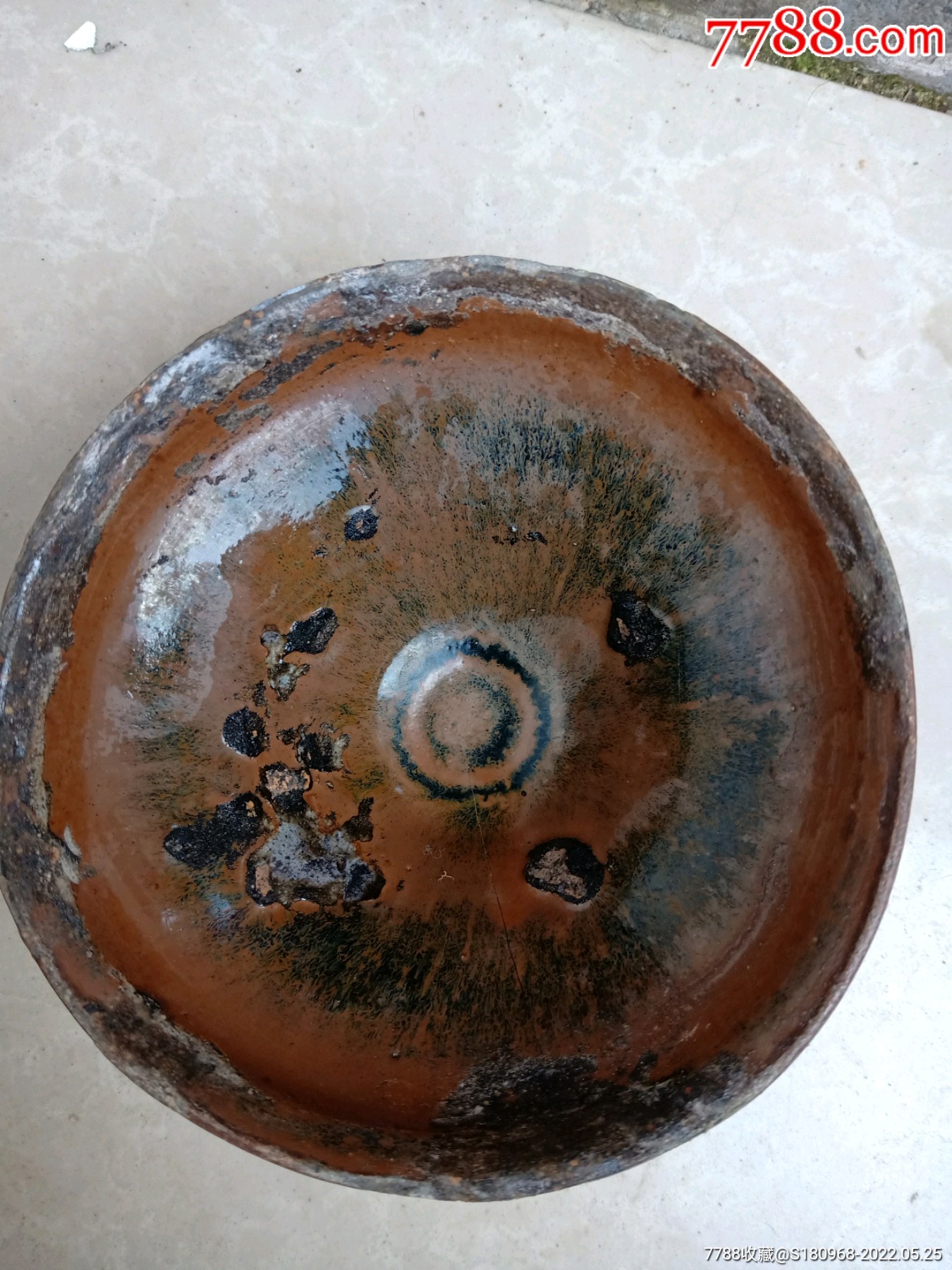 宋代建水窑兔毫盏a