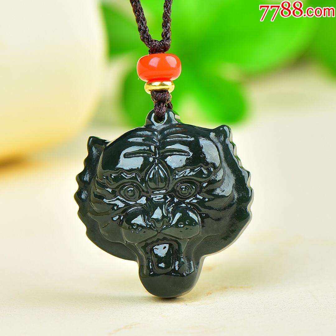 名称精致和田玉虎头规格3030编号10354