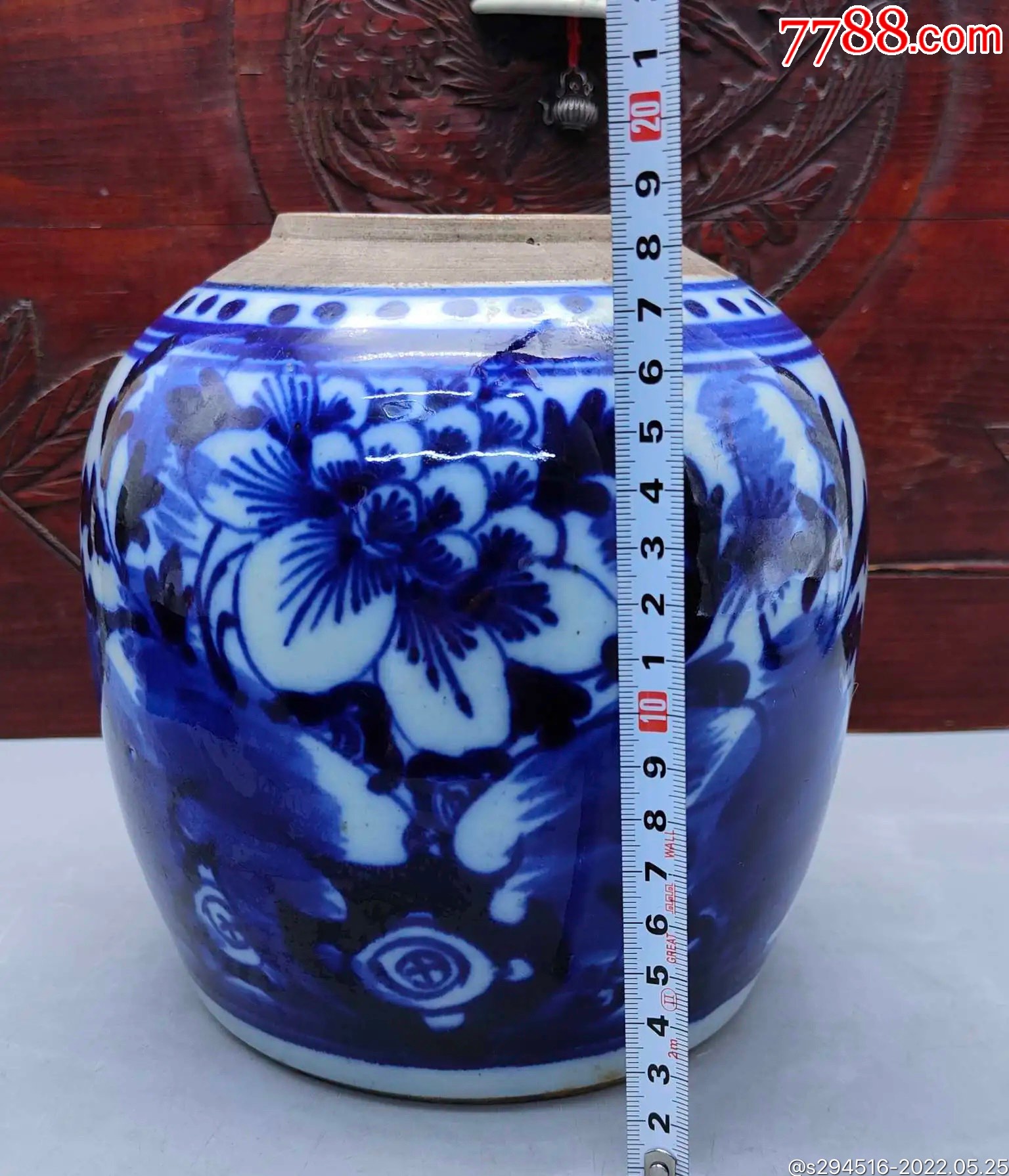 大小适中,器型通圆饱满,青花色彩青翠明亮,明明只是_价格388元_第1张