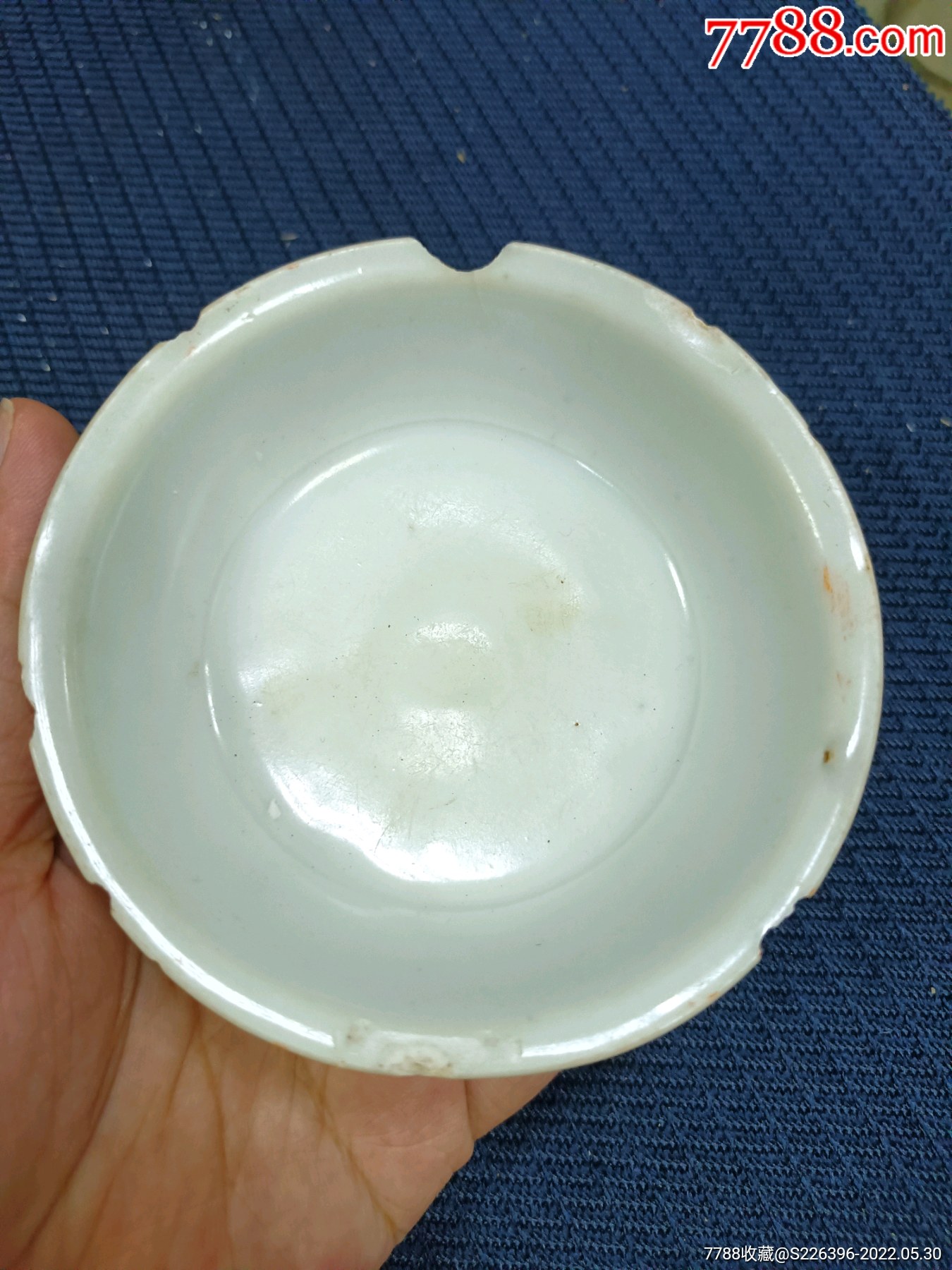 明代白釉笔舔