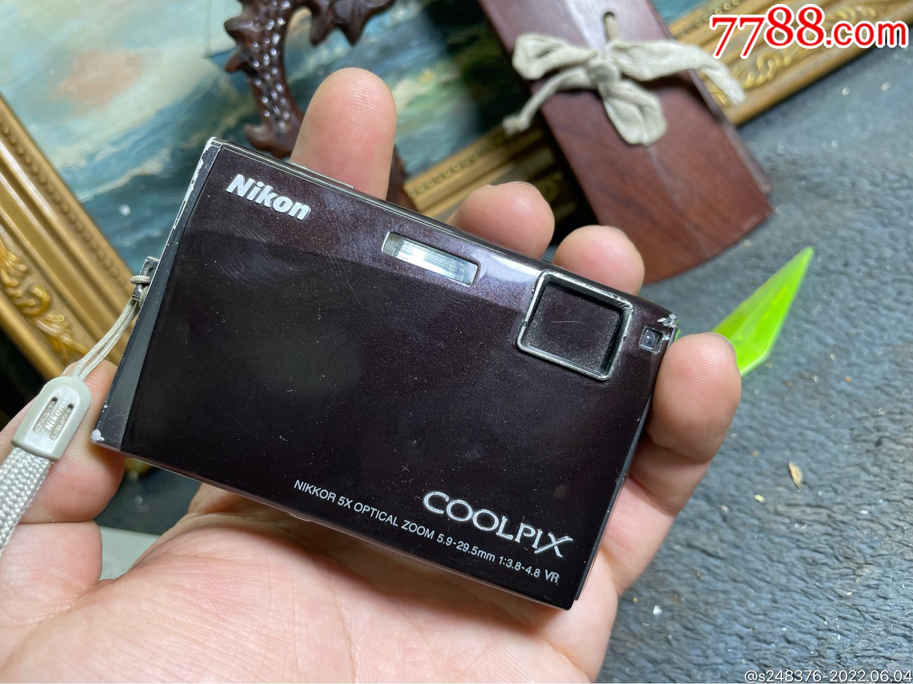 尼康s60数码相机功能正常电池仓少外壳