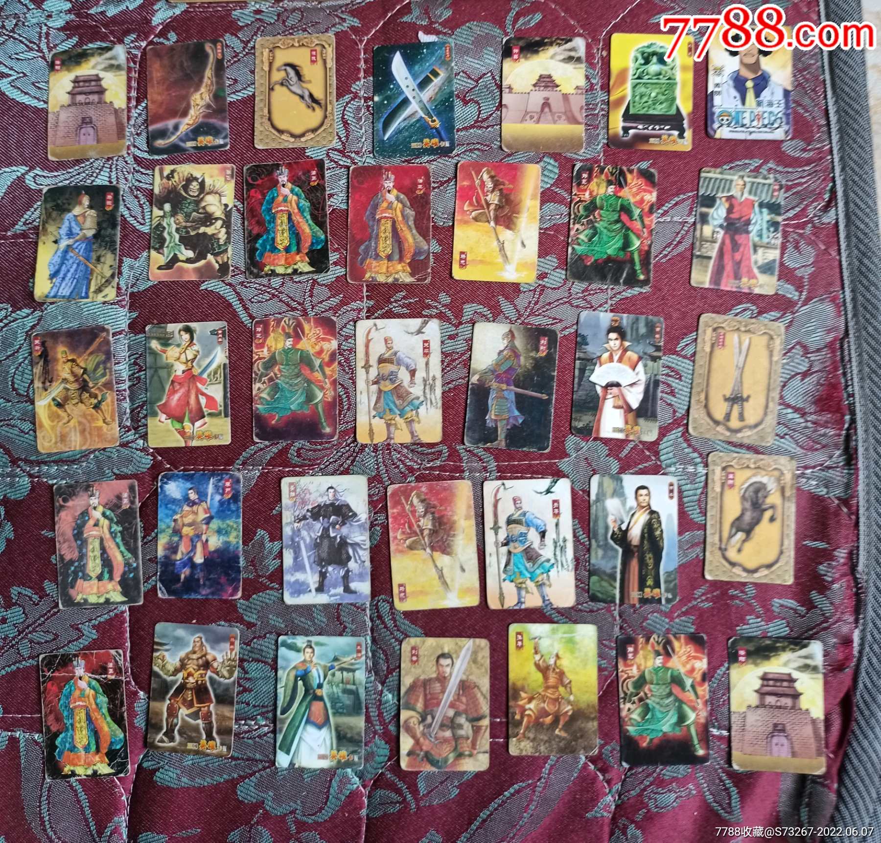 三国英雄卡华丰34张一起