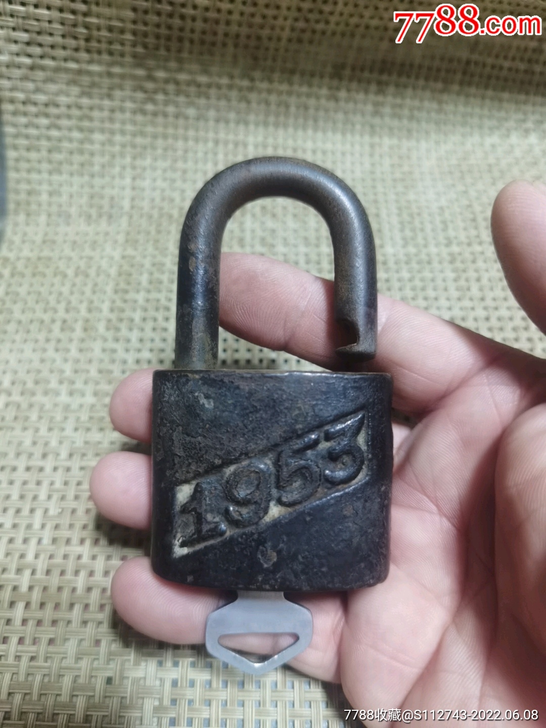 1953年蕙亭牌老铁锁(会开)_价格80元_第1张