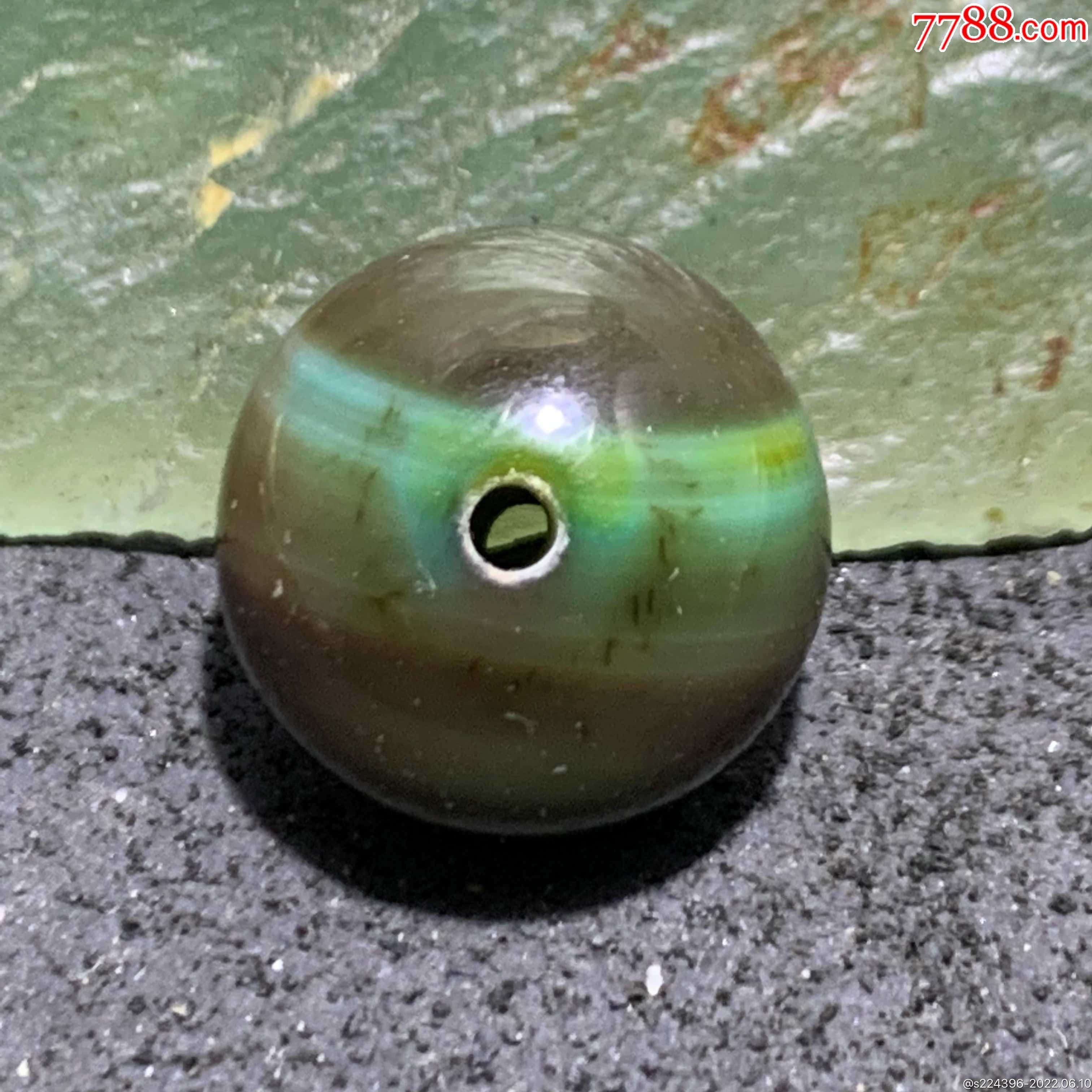 缠丝玛瑙算盘珠1颗_价格8元_第1张