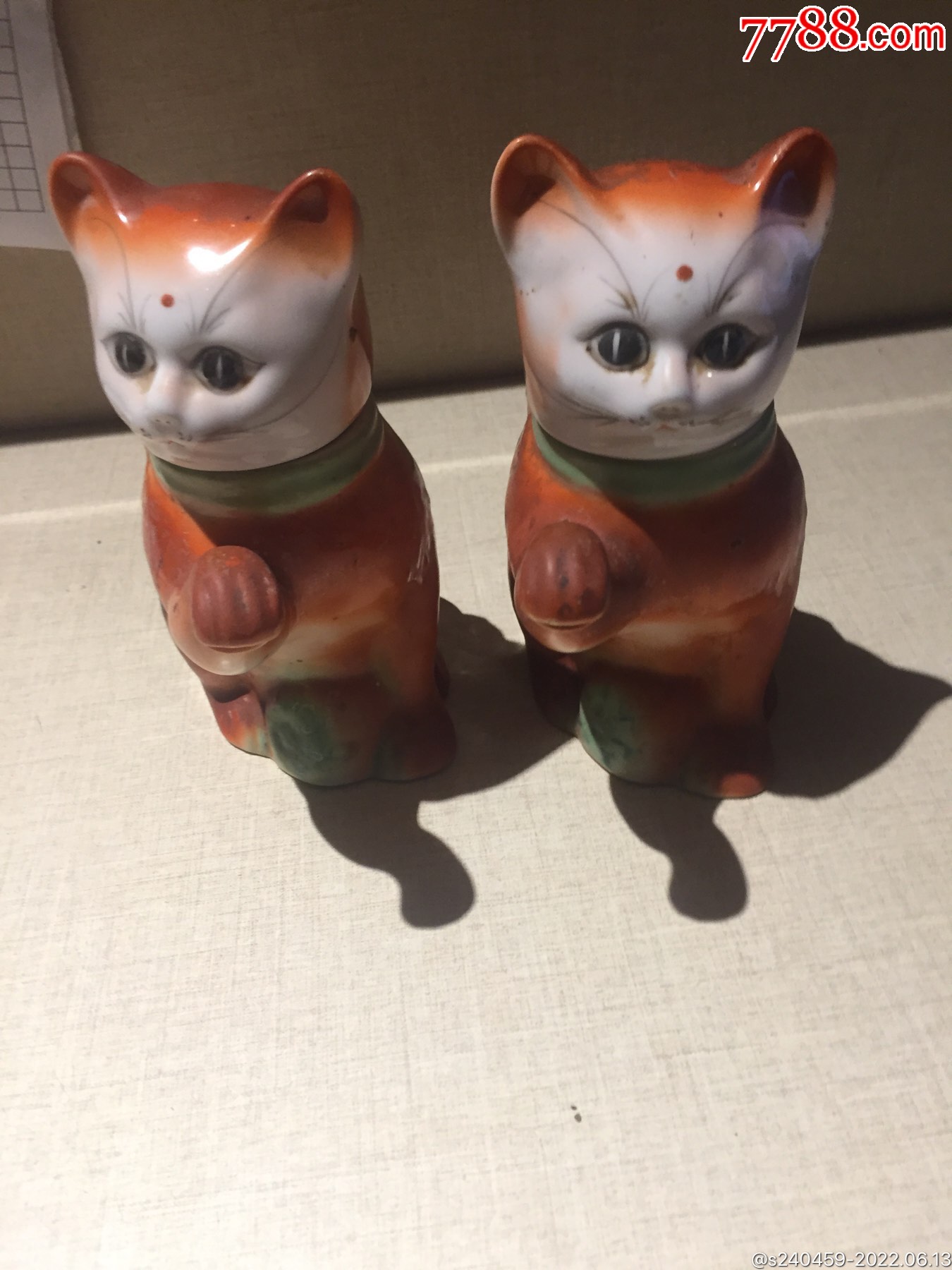 民国解放初猫壶一对_价格600元_第1张