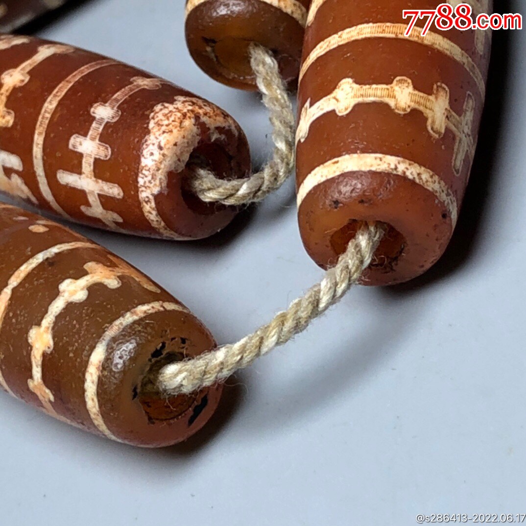 回流西亚勒子天珠珠子尺寸约40135m重量121g风化自然