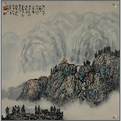 谢开甲山水画