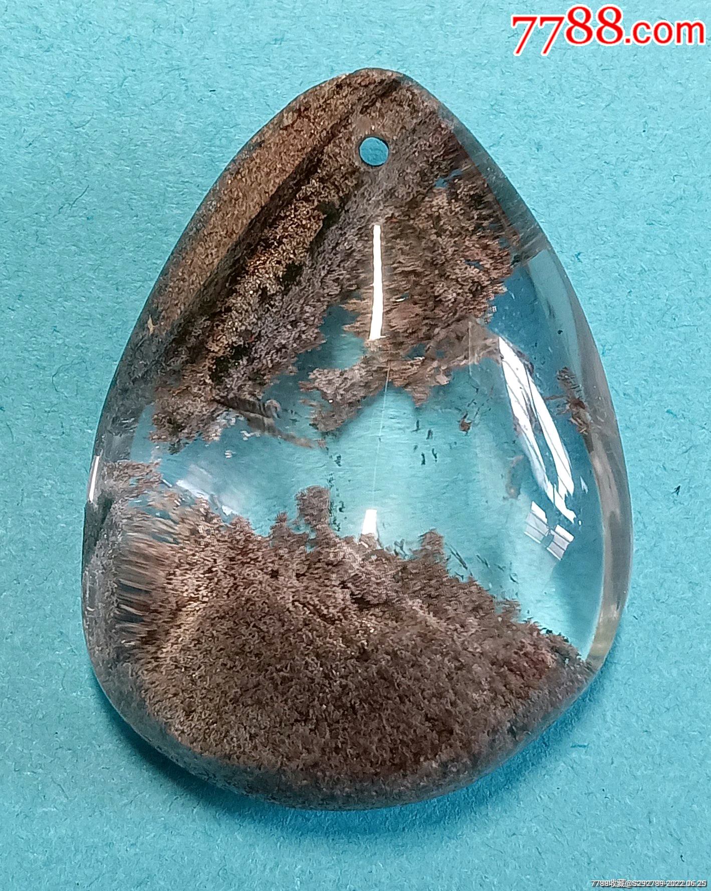 天然原矿绿幽灵水晶聚宝盆吊坠挂件一枚,吊坠晶体带天然包裹体聚宝盆!