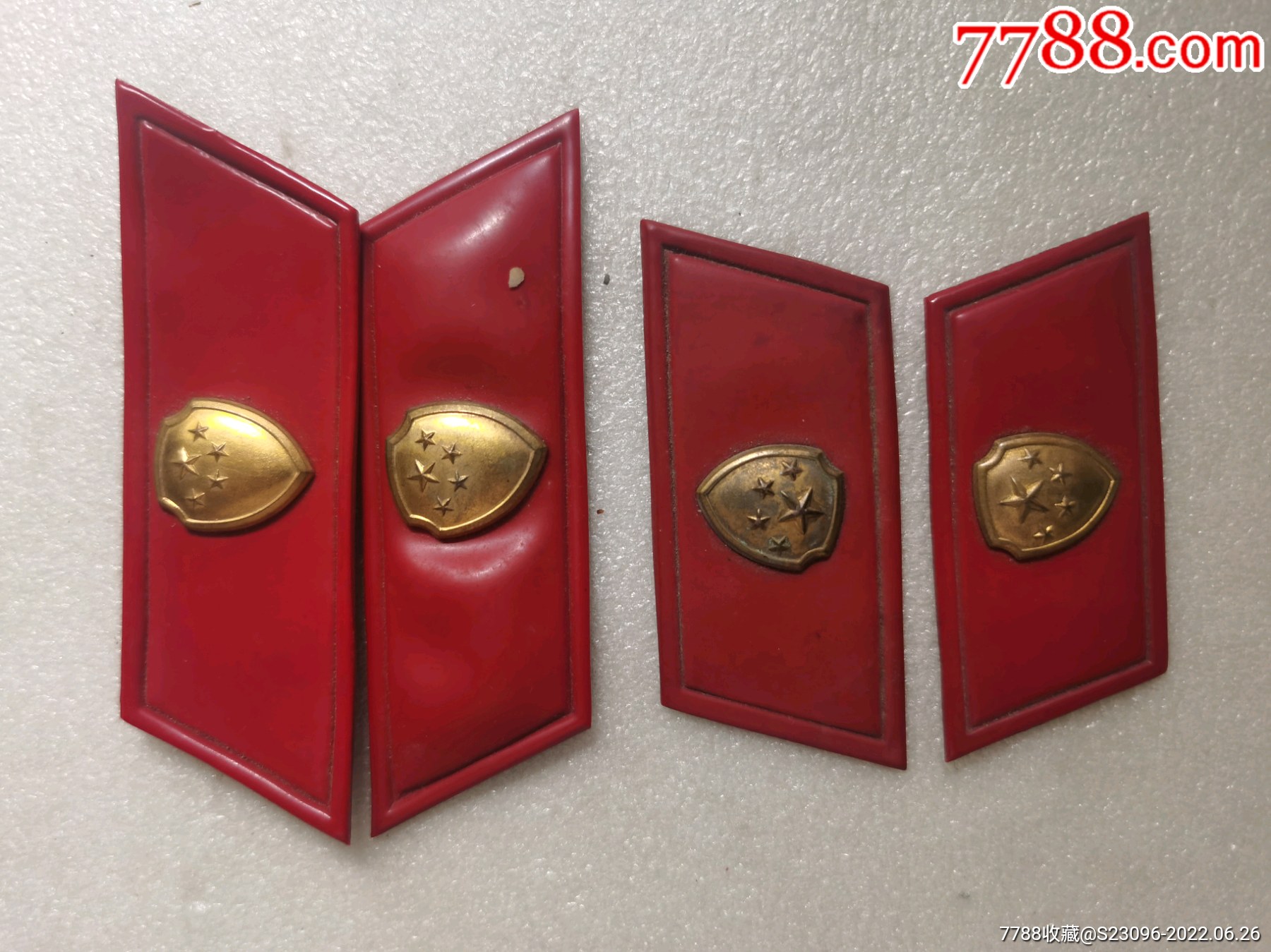 中国人民解放军*安军大衣和常服塑料领章-老肩章/领章/领花-7788商城