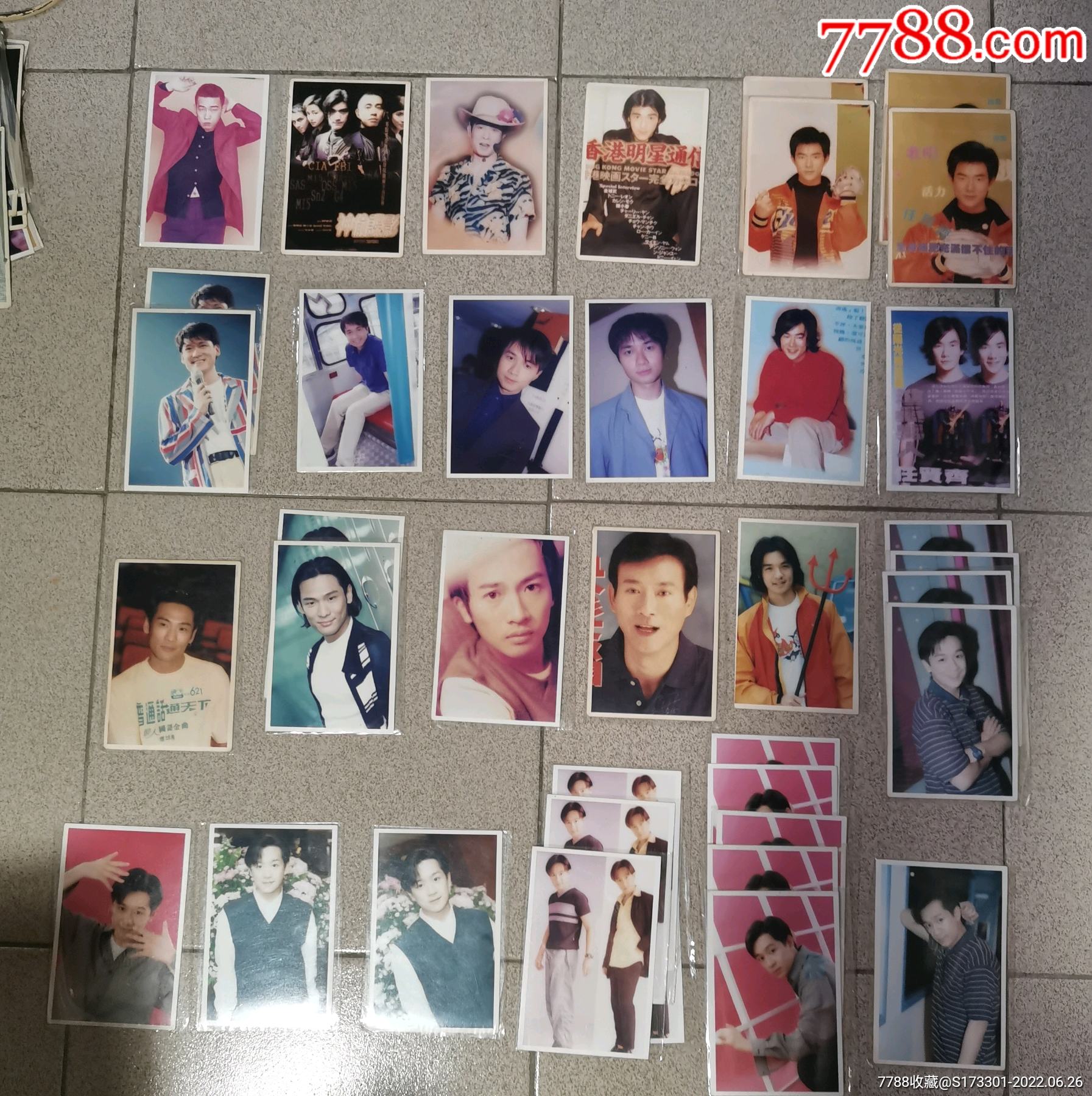 明星照片5寸柯达37张陈小春任贤齐周华健