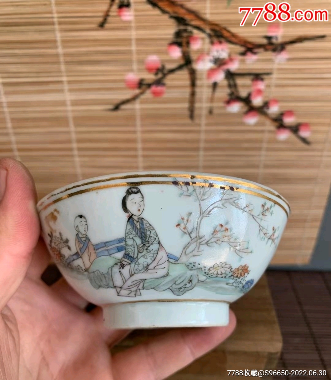 日本回流小碗清末民初瓷画家余元昌又名余远生品相规格如图_价格550元