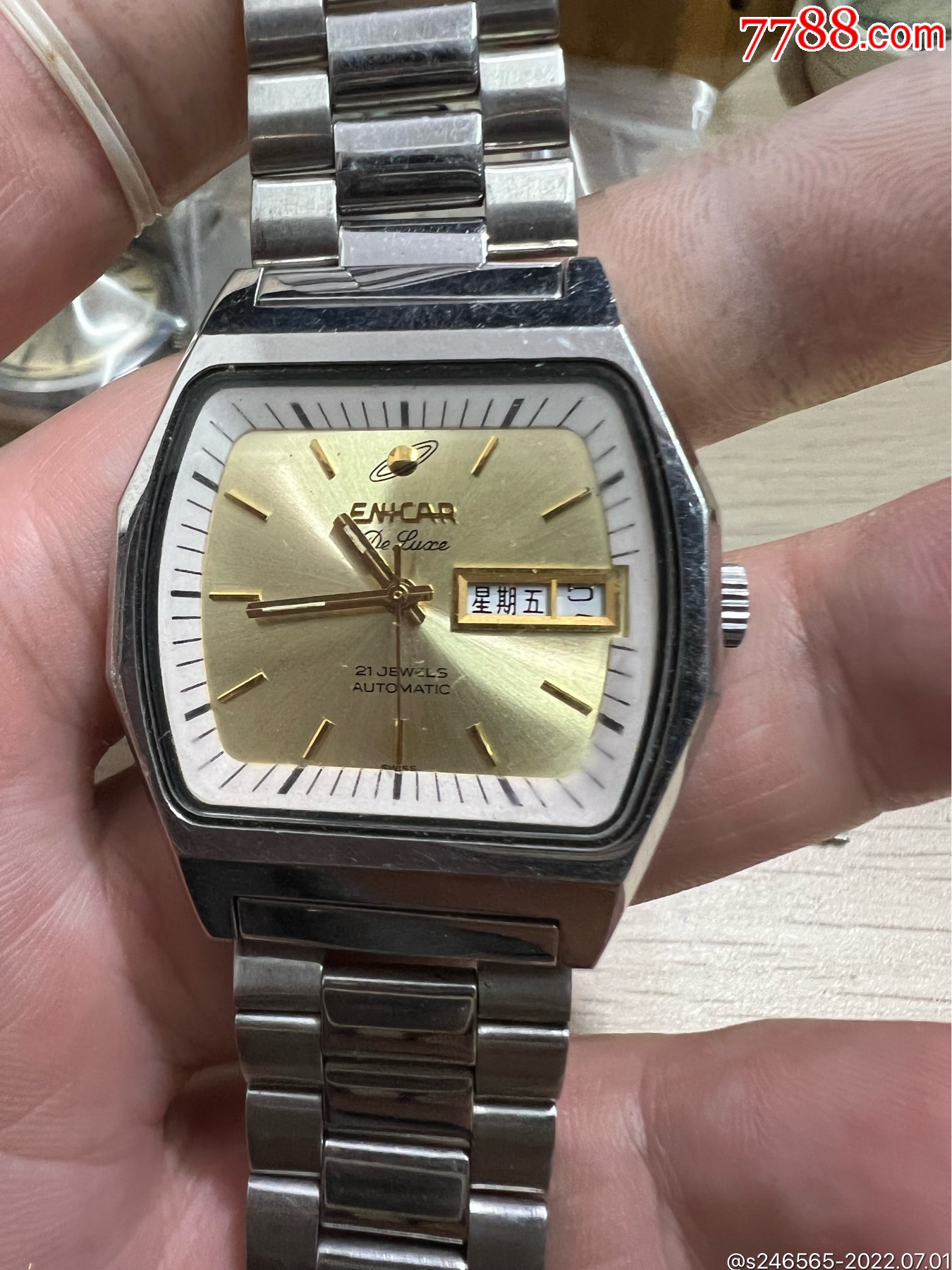 瑞士英纳格男装自动手表