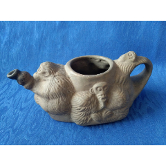 吴彩芬制底款紫砂段泥手工仿生壶名家制作南瓜壶紫砂壶