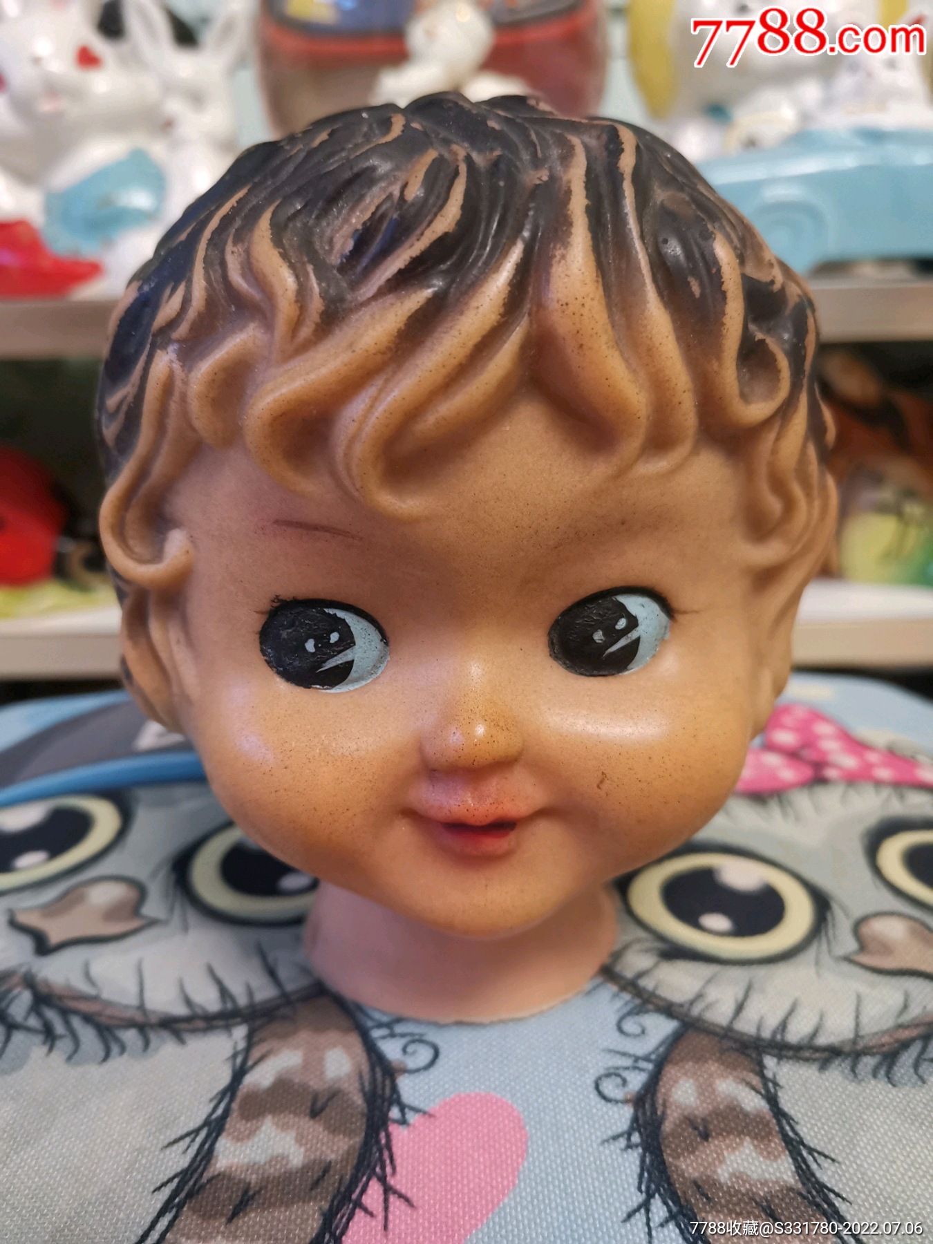 稀缺文革时期胶皮大头娃娃(全网唯一)_胶皮玩具_不高兴商店【7788收藏