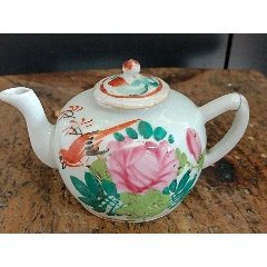 粉彩小茶壺