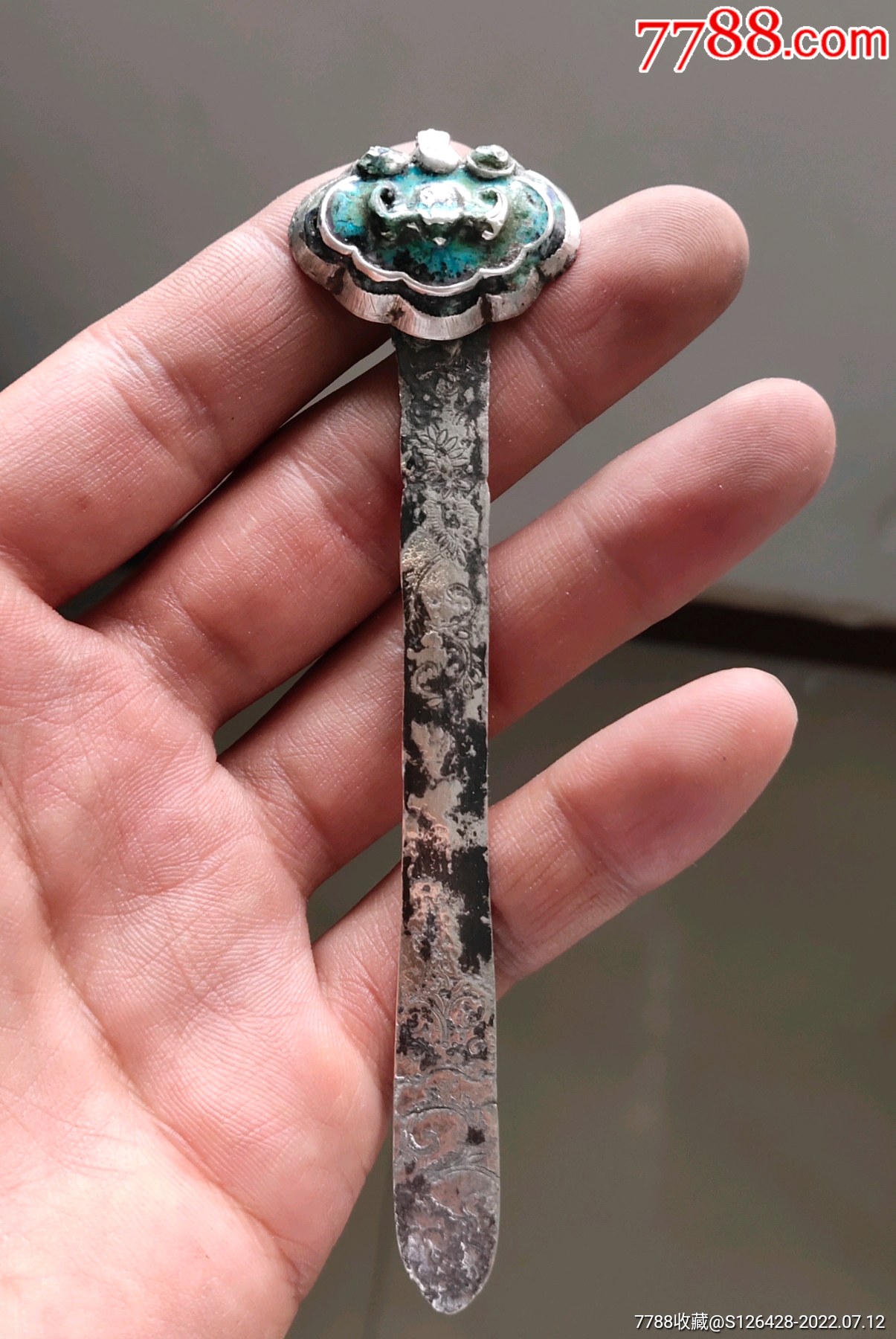 7788收藏__收藏热线>首页>拍卖>银簪/银钗>老银簪